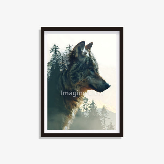 Unique wolf printable decor perfect for nature enthusiasts