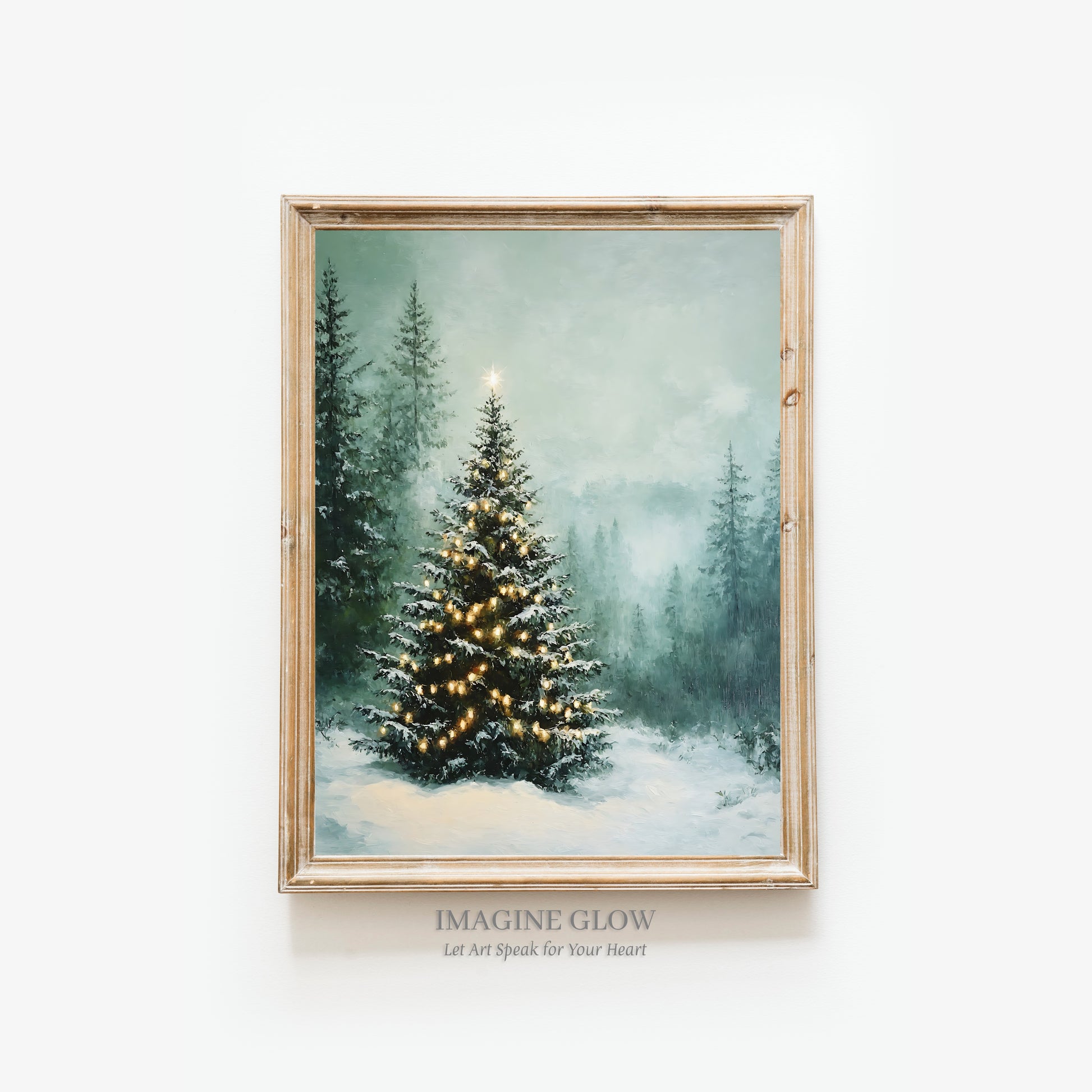 Festive Christmas tree digital artwork perfect for holiday decorating