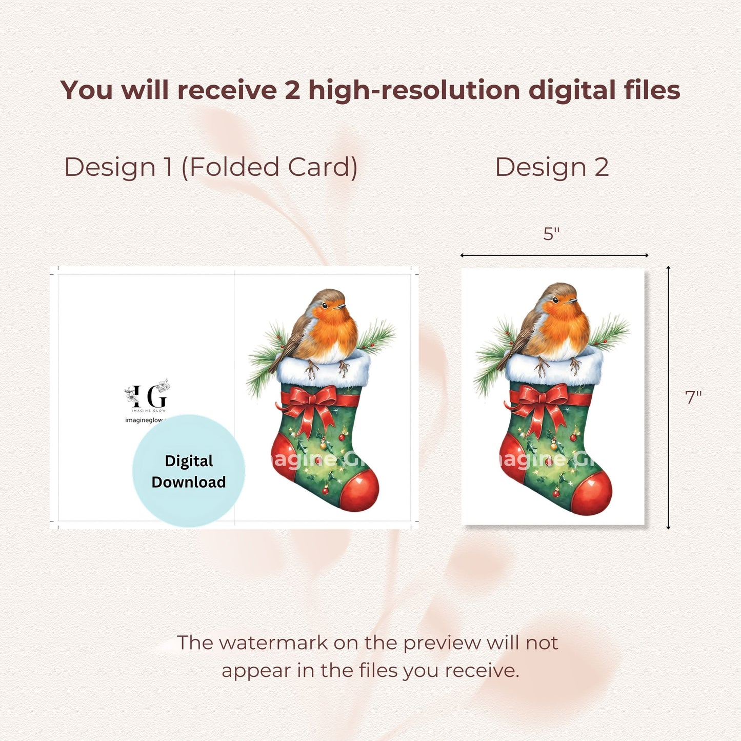 Festive robin card for Christmas celebrations and seasonal cheer