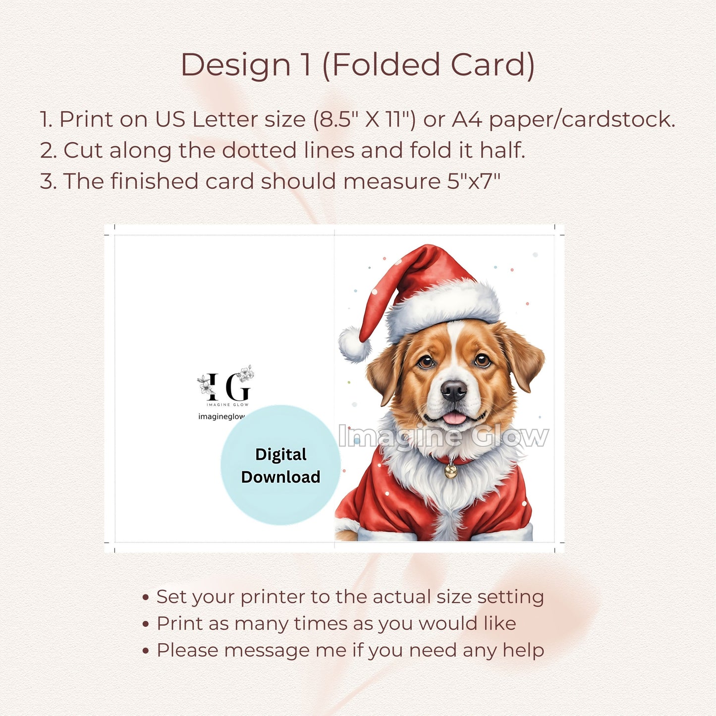 Customizable pet-themed cards adding a personal touch to holiday greetings