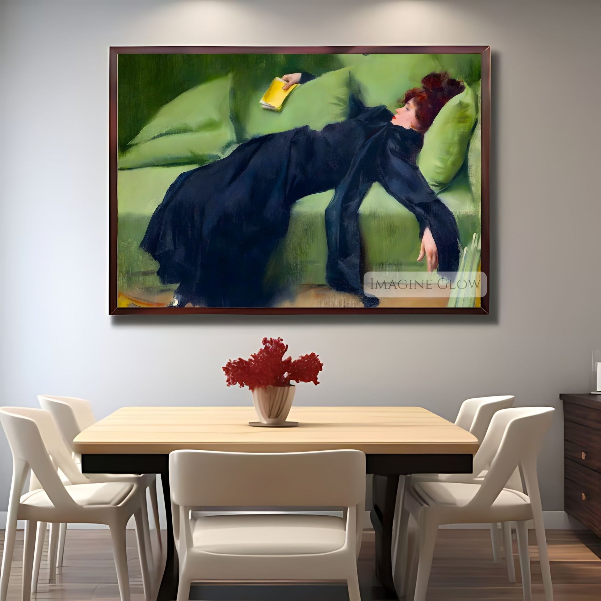Decadent Young Woman After the Dance Printable