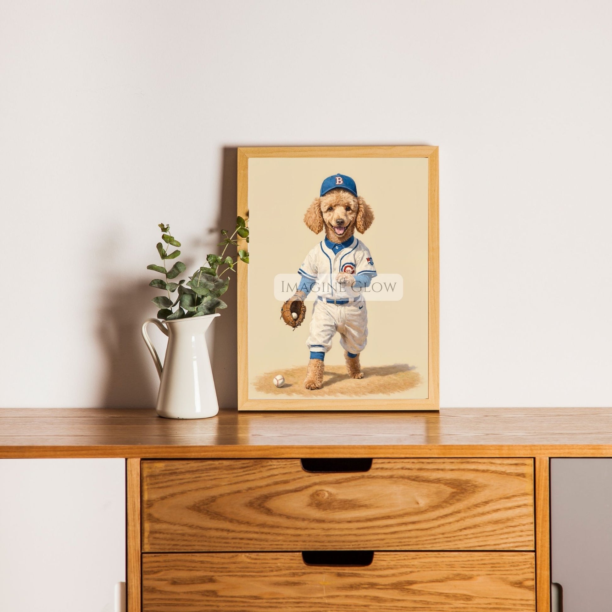 Set of 3 vintage sports nursery prints for boys