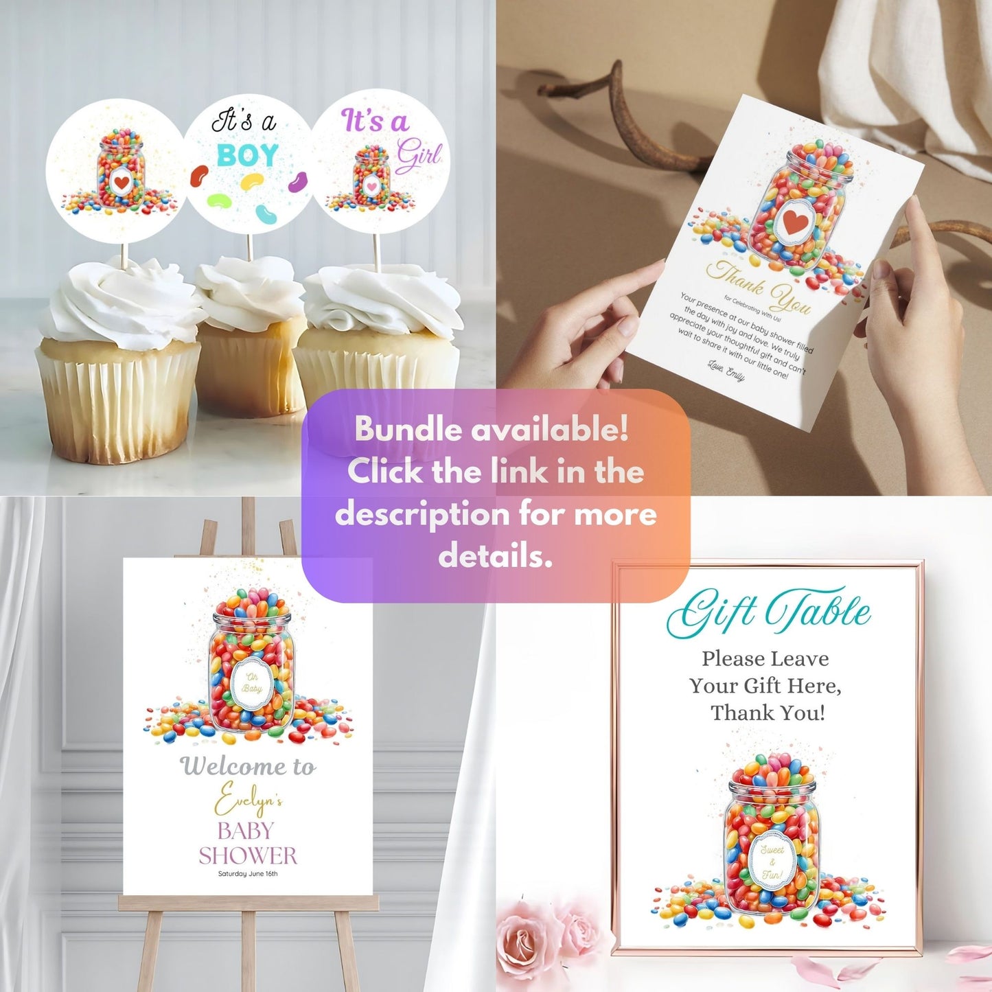 Jellybeans baby shower bundle