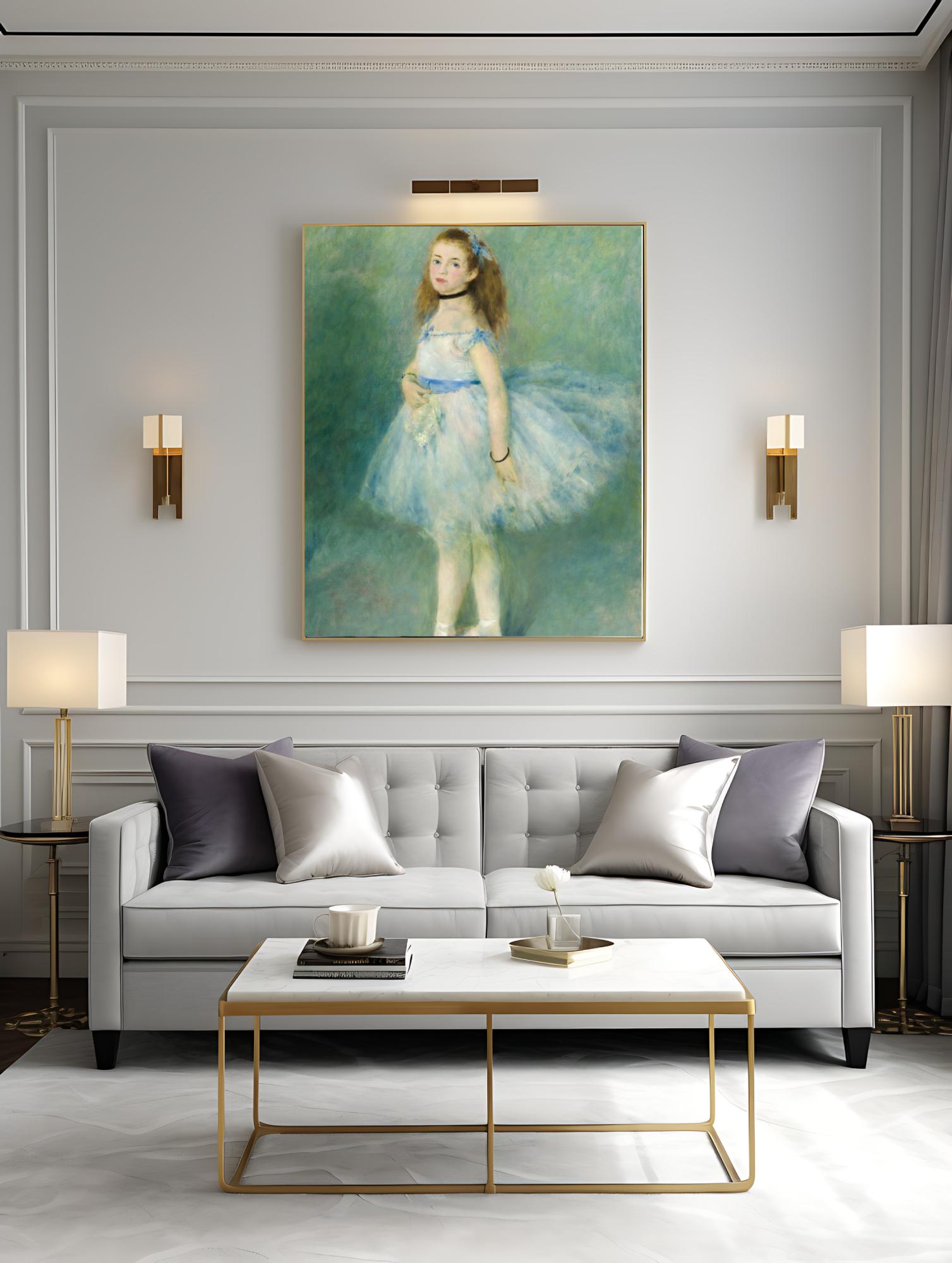 Printable ballet girl vintage art, perfect for classic home decor.