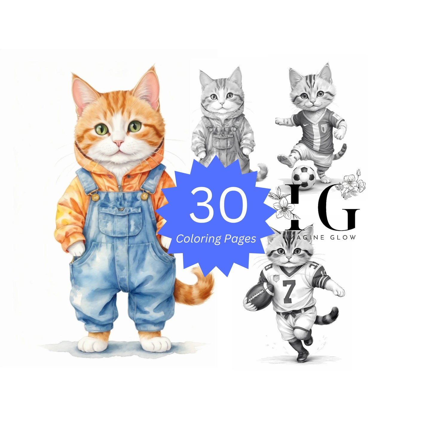 Printable cat costume coloring pages, perfect for festive and creative fun.