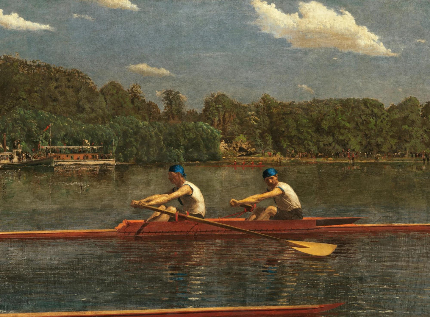 The Biglin Brothers Rowing Race - 19th Century Painting