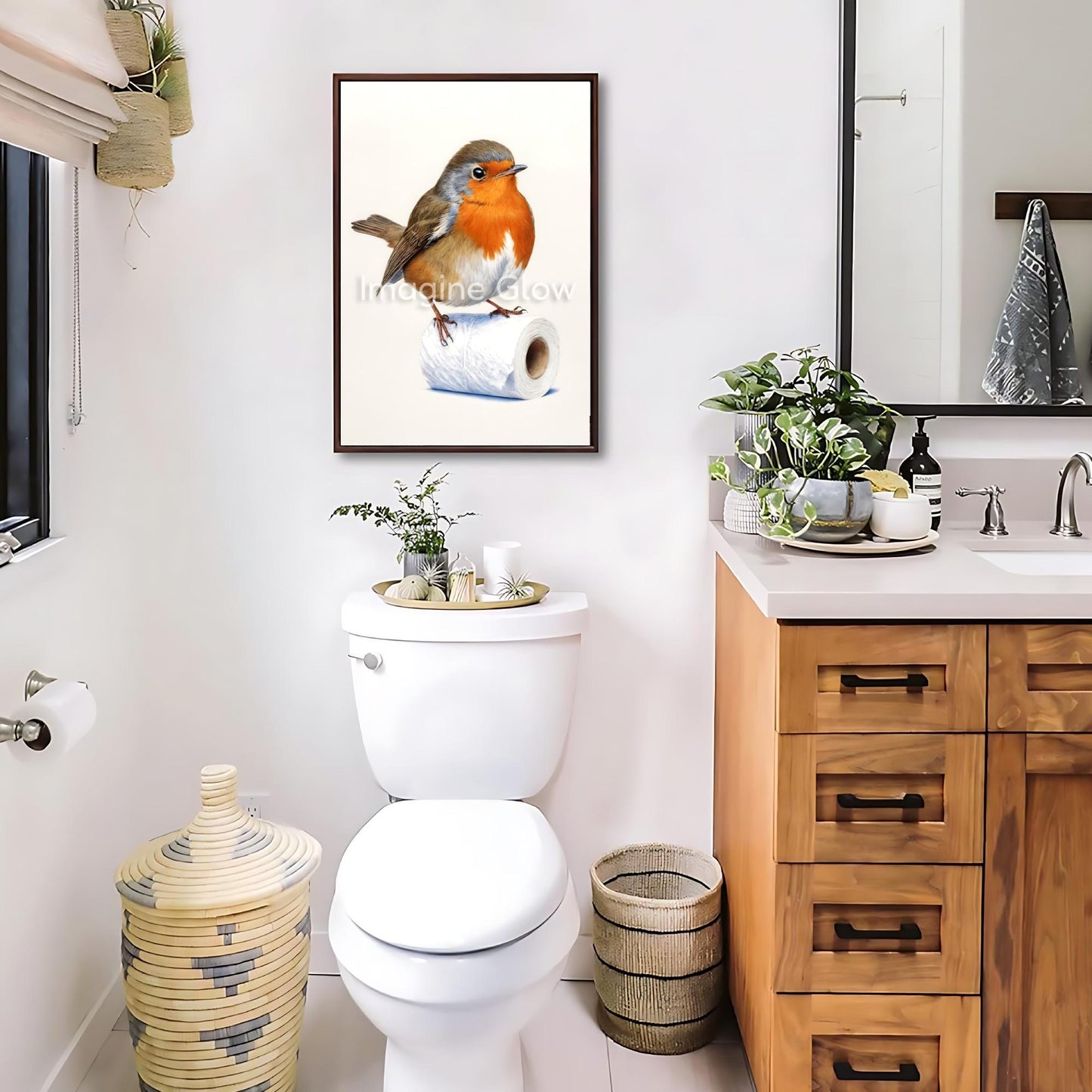 Unique printable gift for bird lovers and fans of whimsical decor