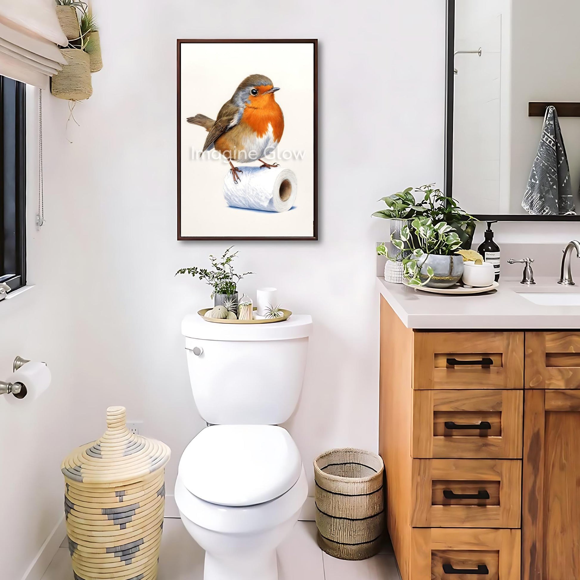 Unique printable gift for bird lovers and fans of whimsical decor