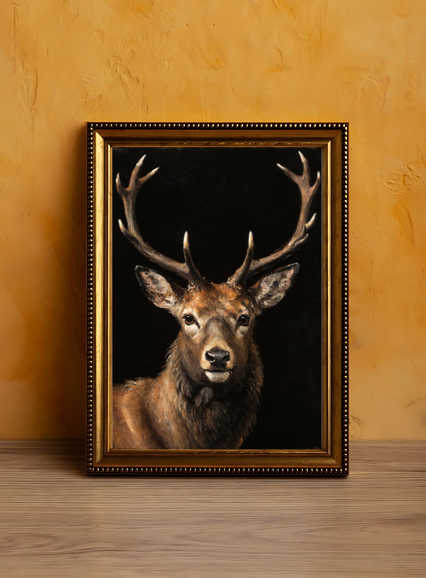 Moody dark stag and fox art for creating a bold, atmospheric ambiance
