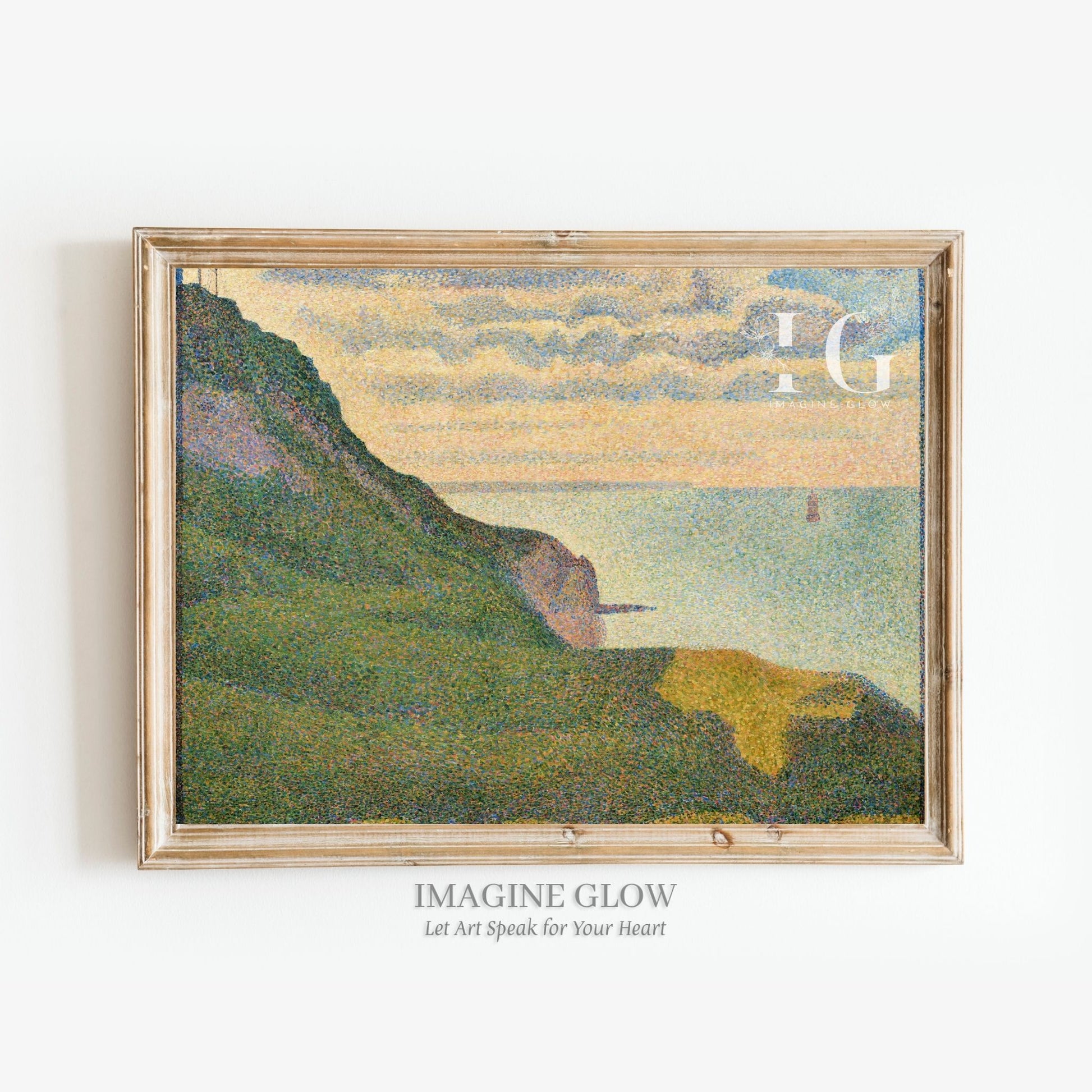 Port-en-Bessin-Huppain coastal painting of France