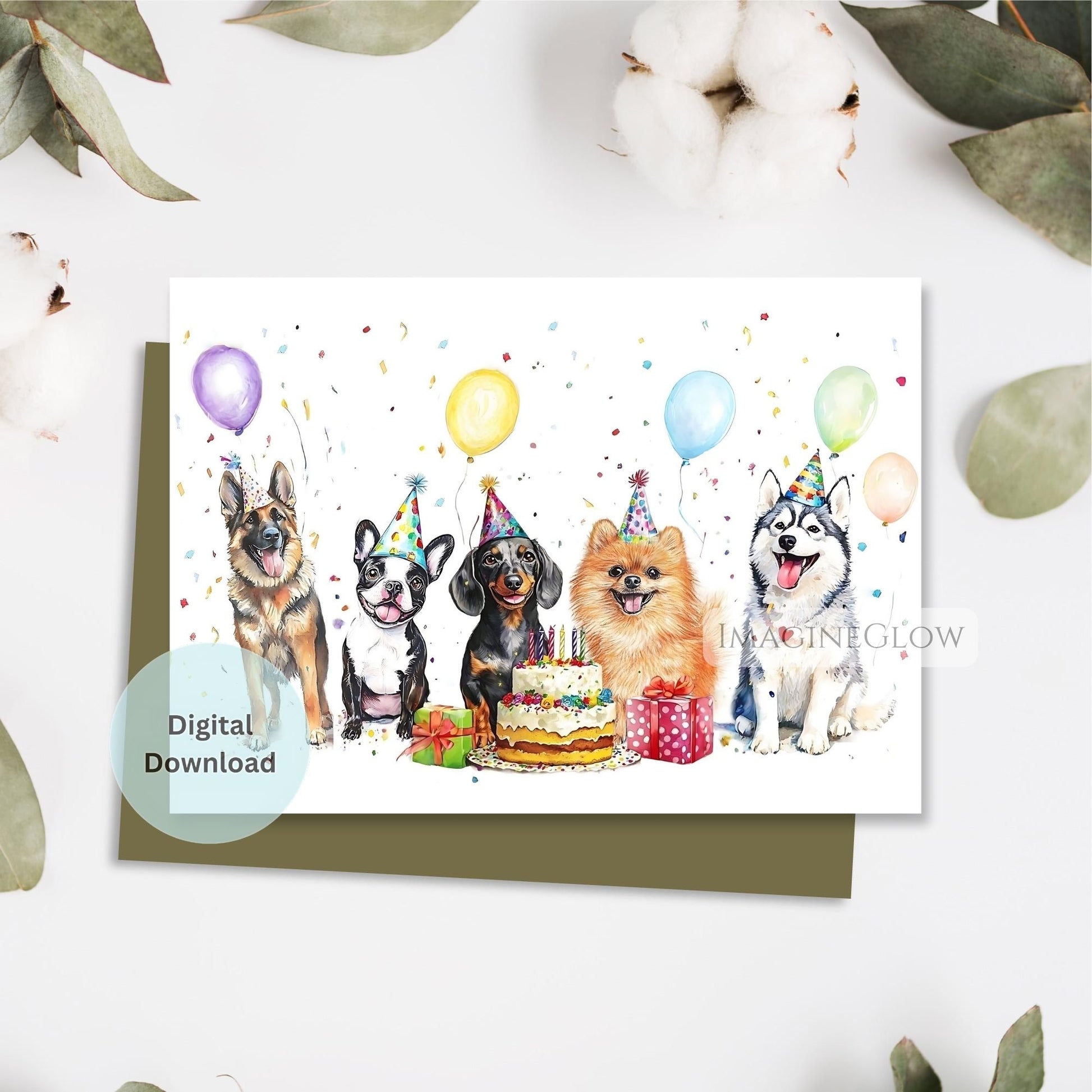 cute dogs birthday card
printable puppy greeting card
adorable dog birthday card