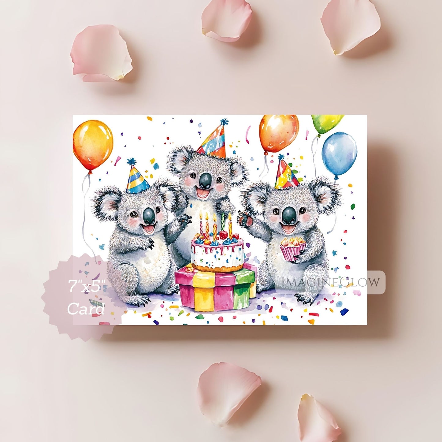 adult koala birthday card
printable koala card
wildlife birthday greeting card