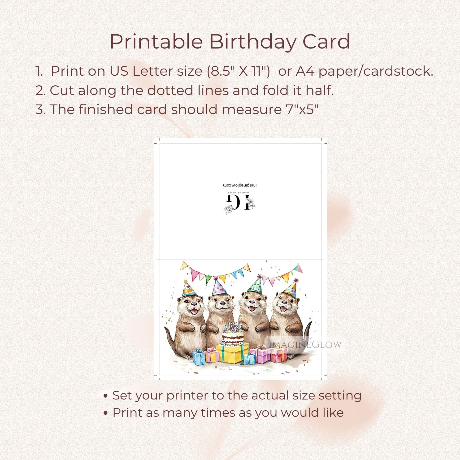 adorable animal birthday card
under the sea theme card
birthday card for wildlife lover
otter card digital download
funny otter birthday greeting