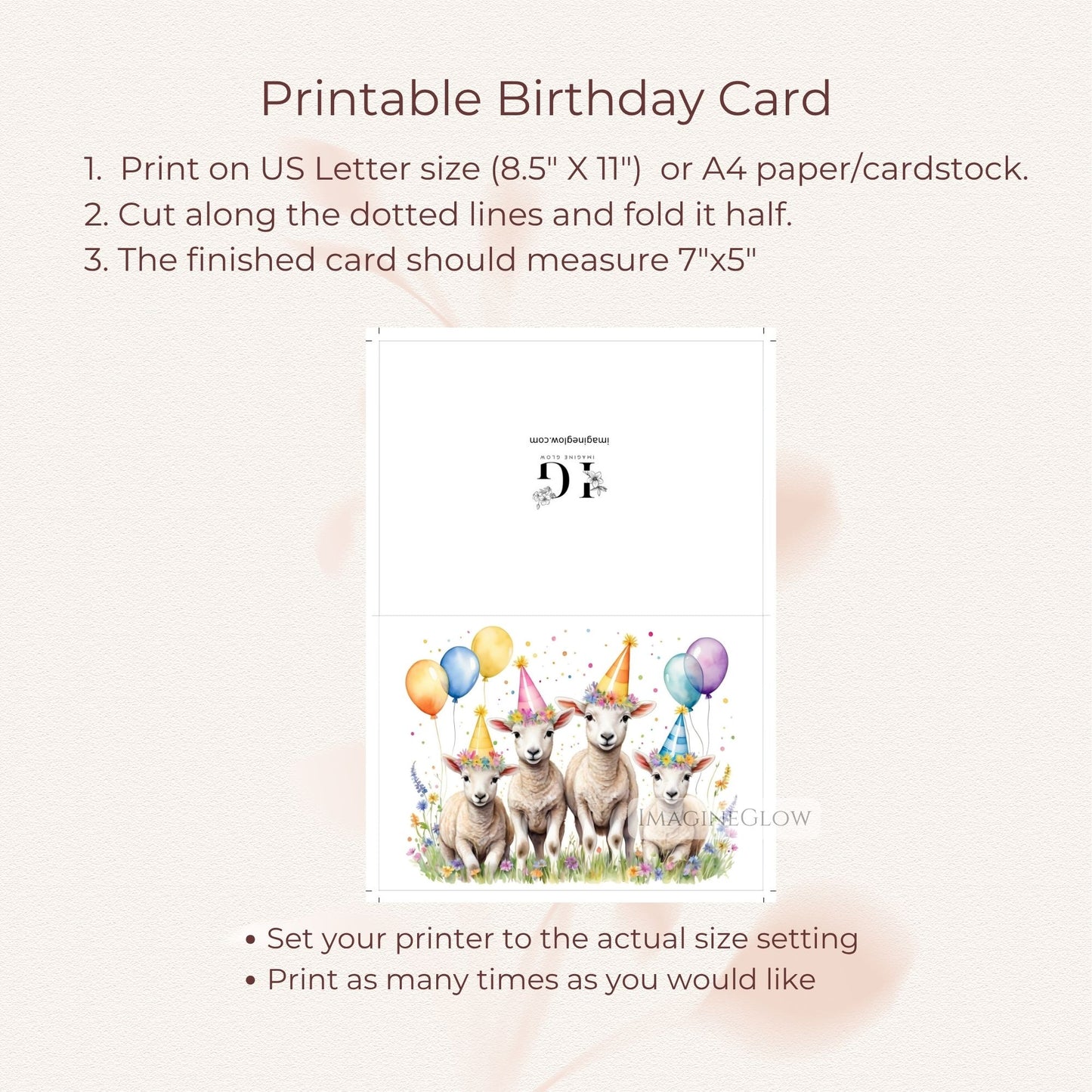 spring birthday card floral
adorable sheep card
nature themed birthday card