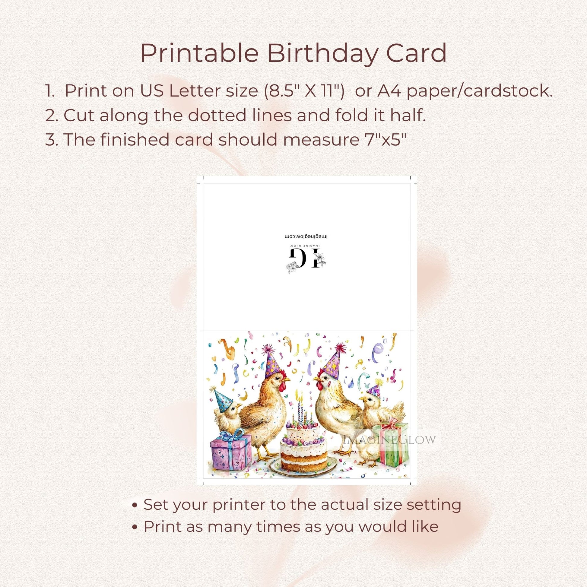 cute farm birthday card
funny poultry birthday card
chicken party birthday card