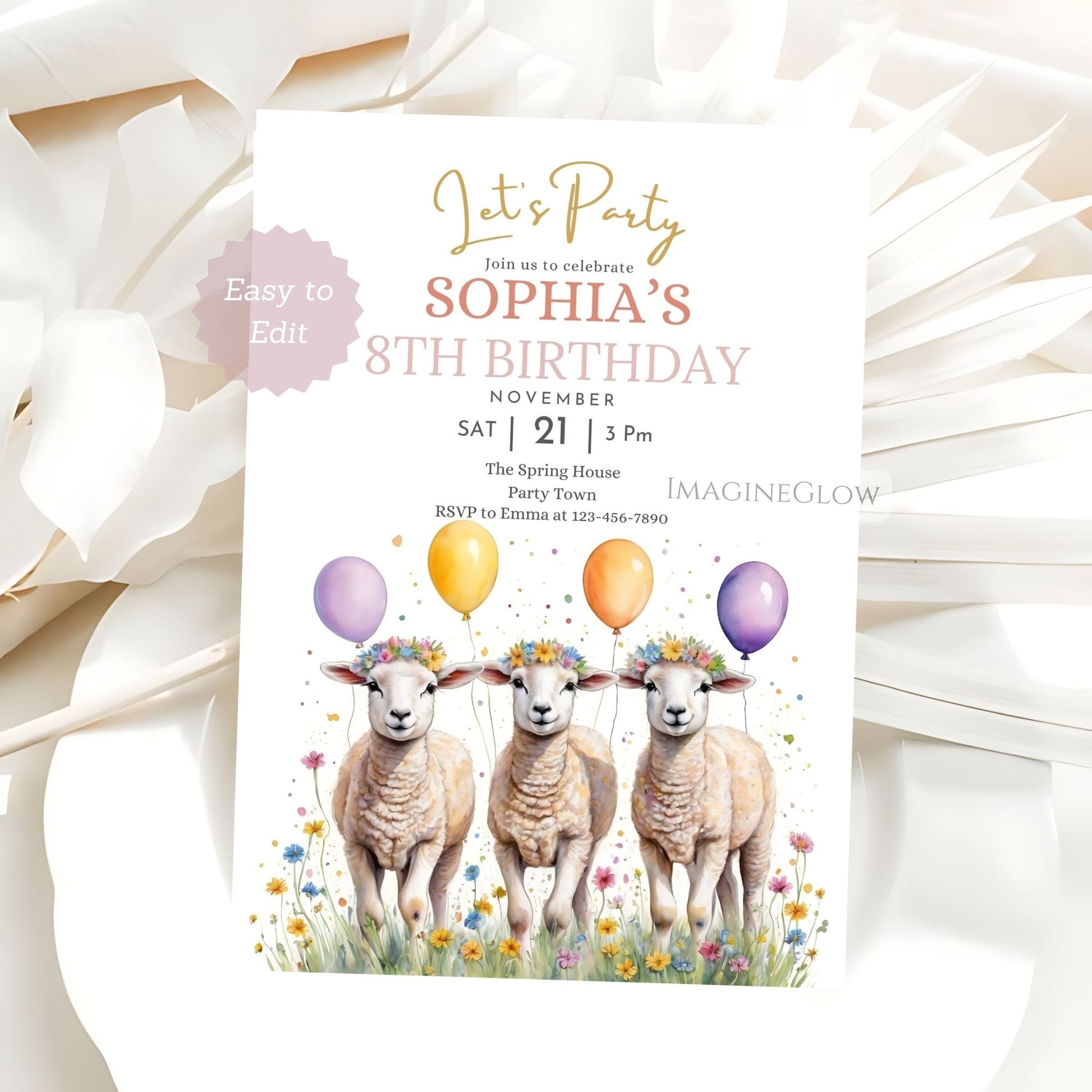 rustic farm animal birthday evite