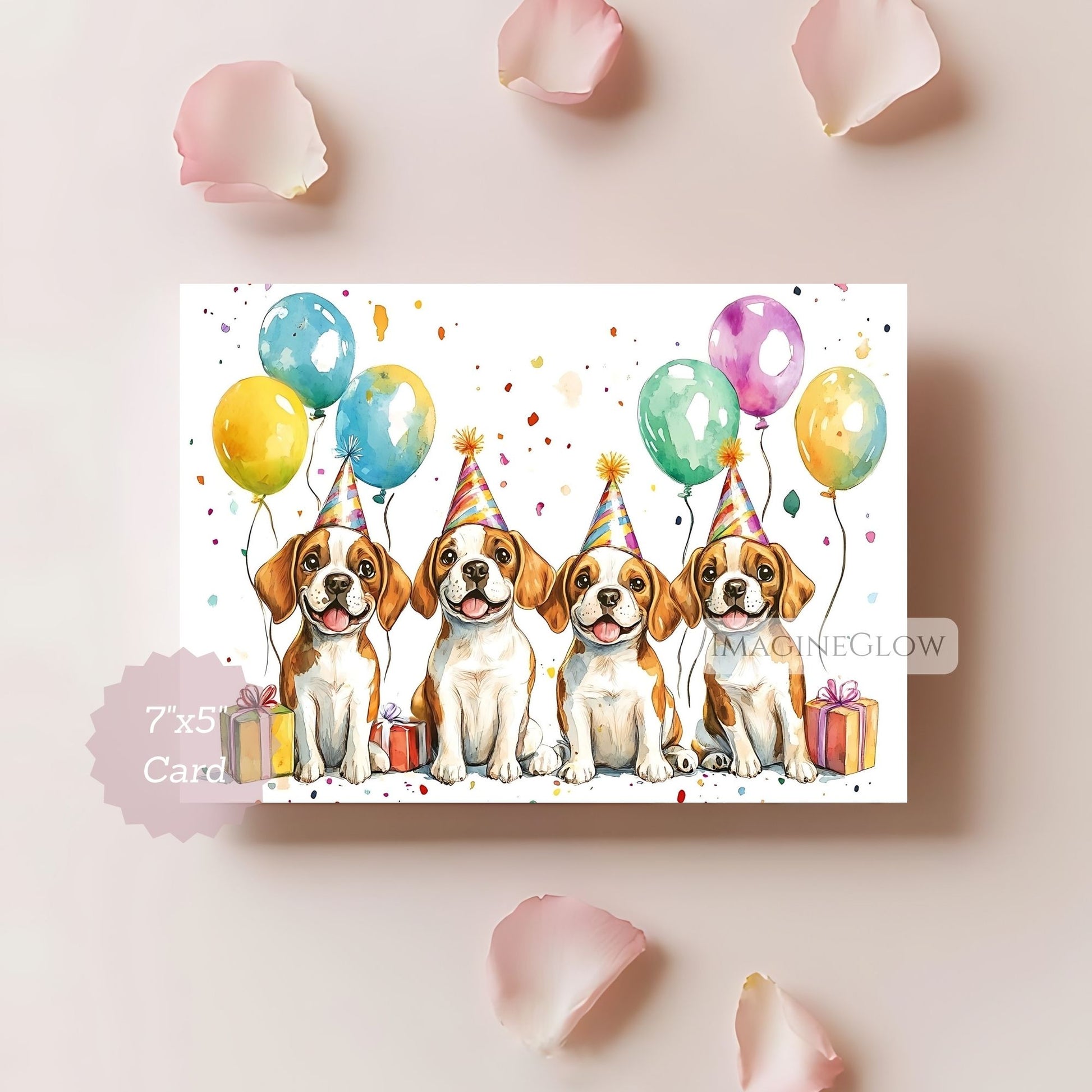 folded Beagle birthday card
Beagle card for dog lovers