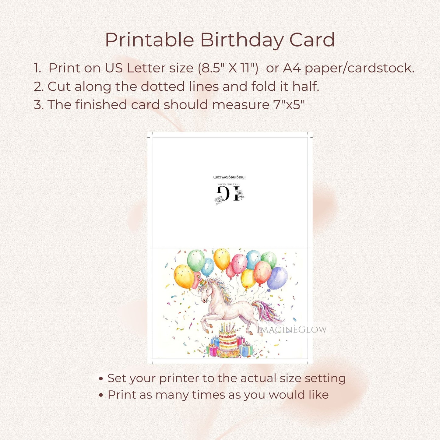 Beautiful White Horse Card
Nature Inspired Horse Birthday Card