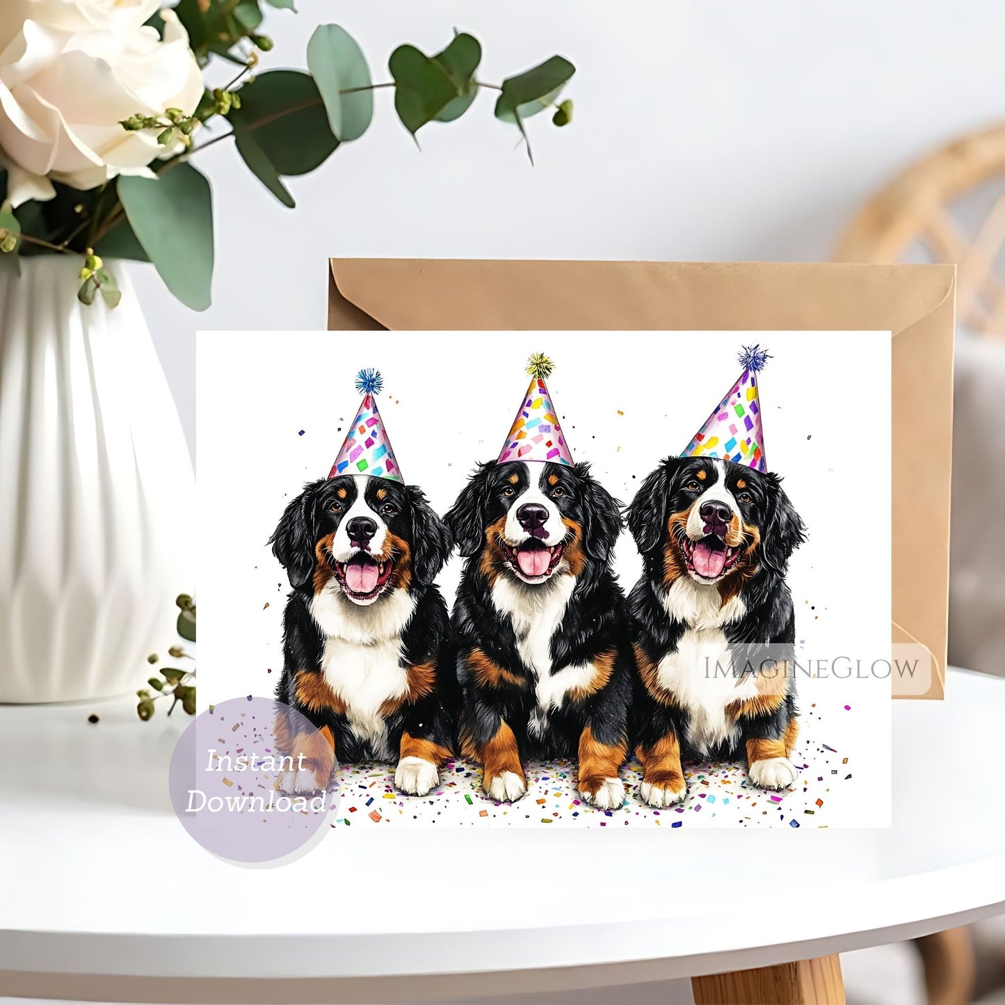bernese mountain dog birthday card
printable bernese puppy greeting card