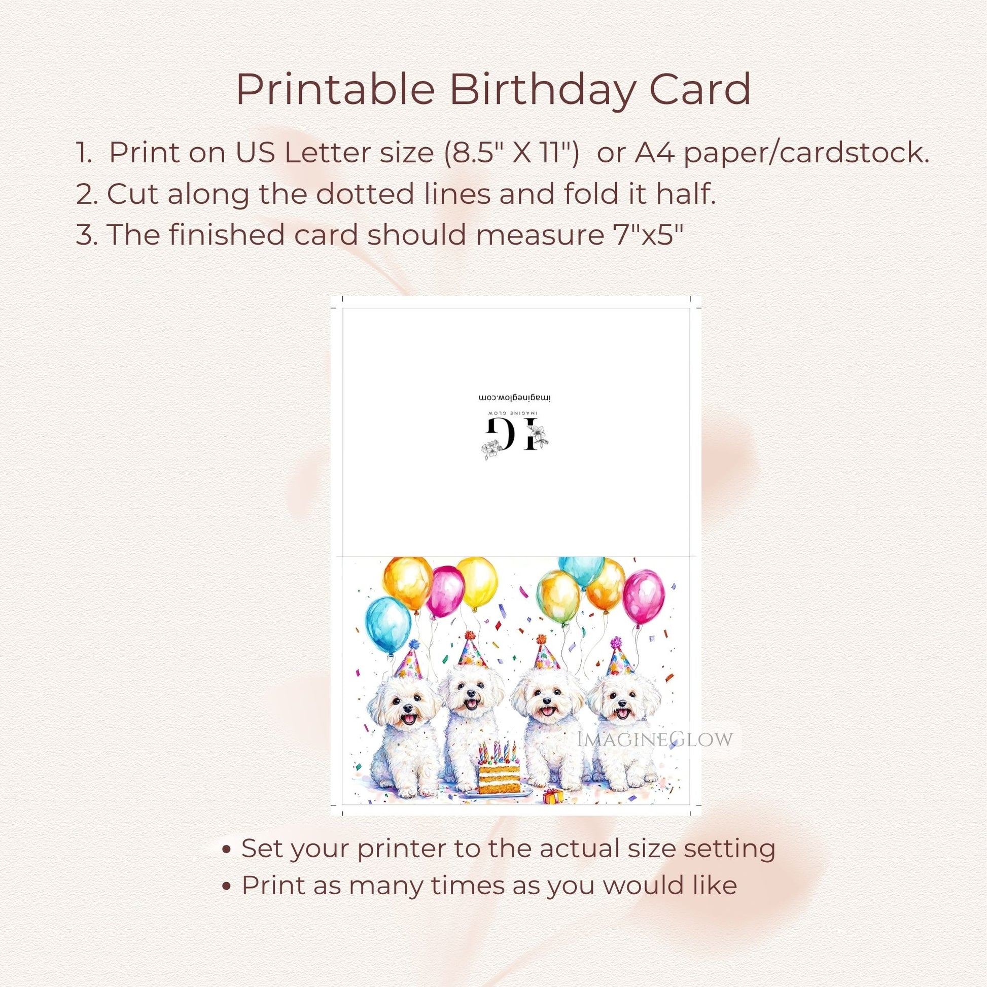 instant download bichon card
happy birthday card bichon frise
bichon puppy birthday card
bichon frise printable card