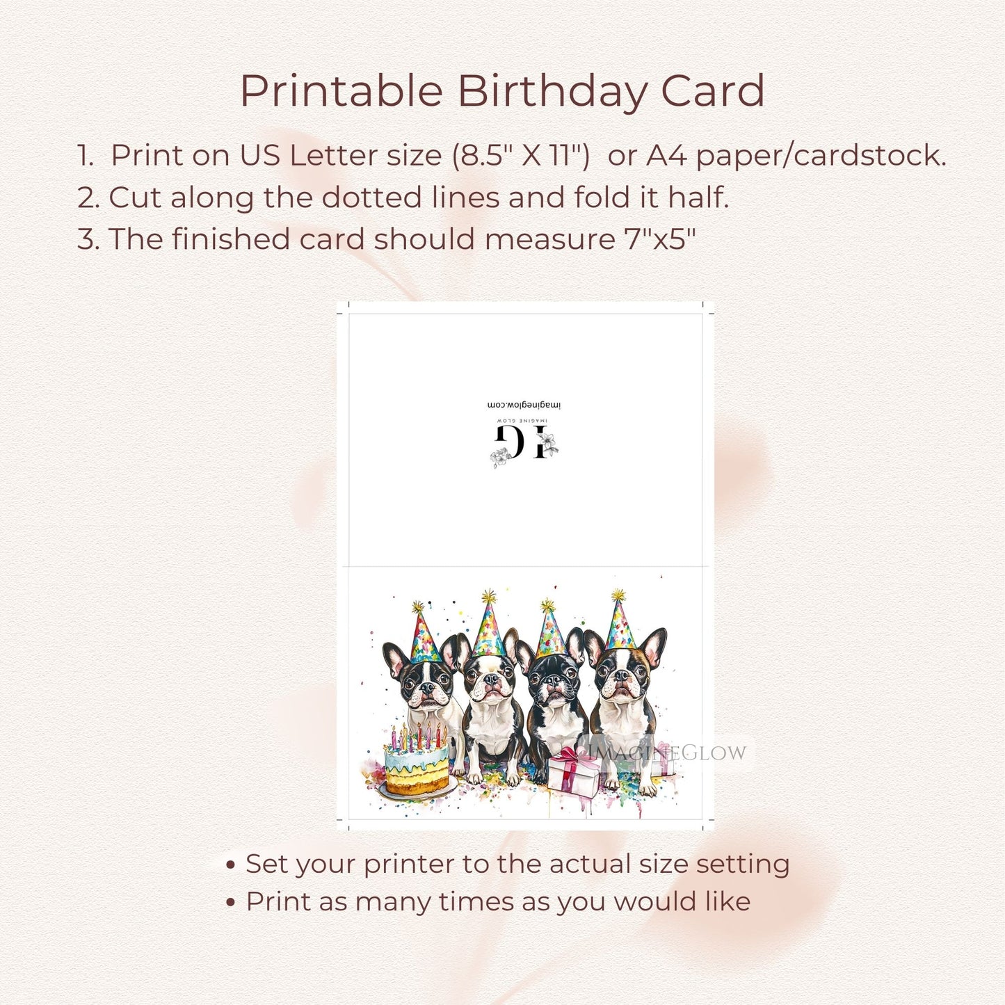 birthday card for boston terrier lover
boston terrier printable birthday card