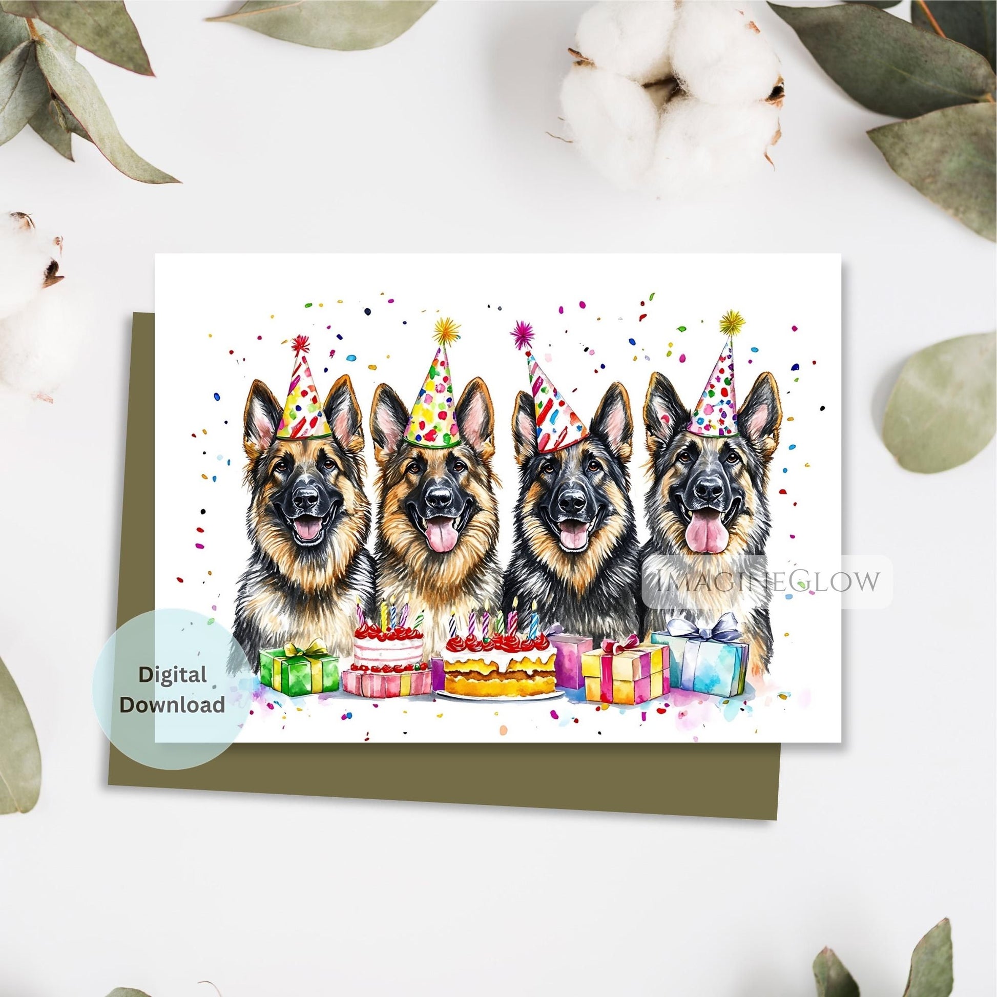 cute german shepherd greeting card
funny dog birthday card printable