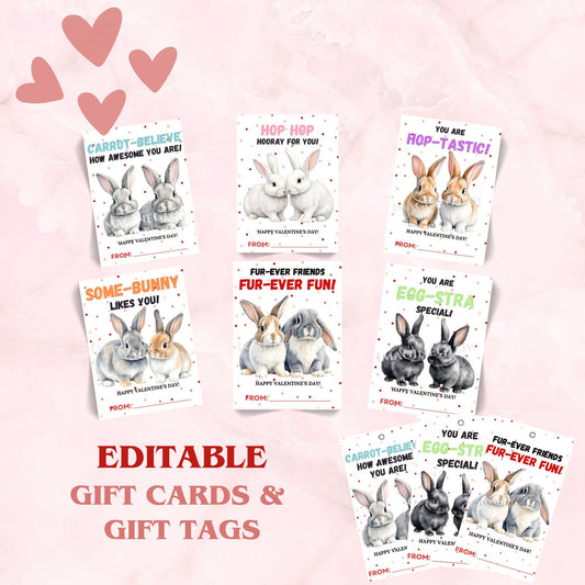 Custom bunny gift cards for special occasions