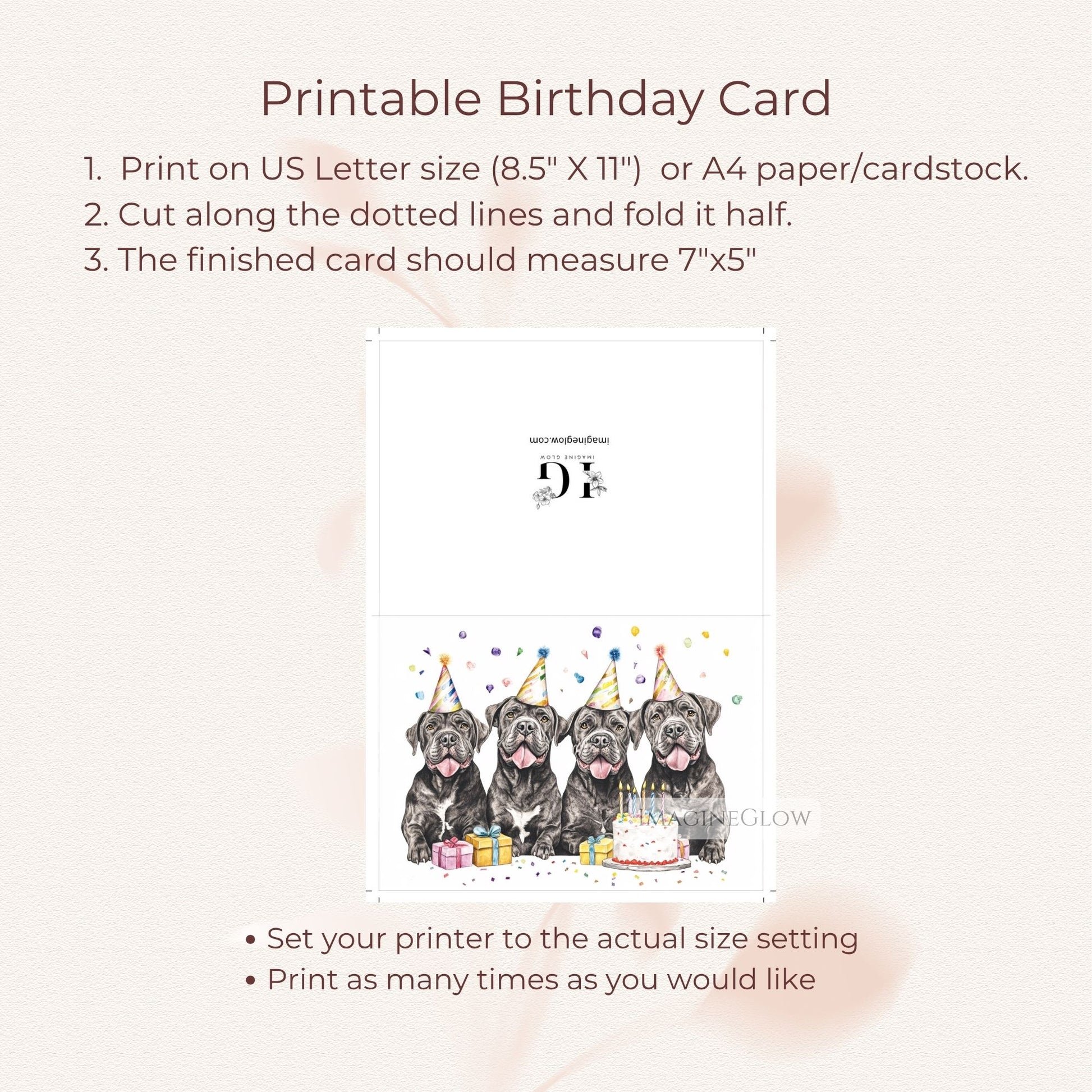 funny cane corso greeting card
birthday card for dog lovers
cane corso dog lover printable card