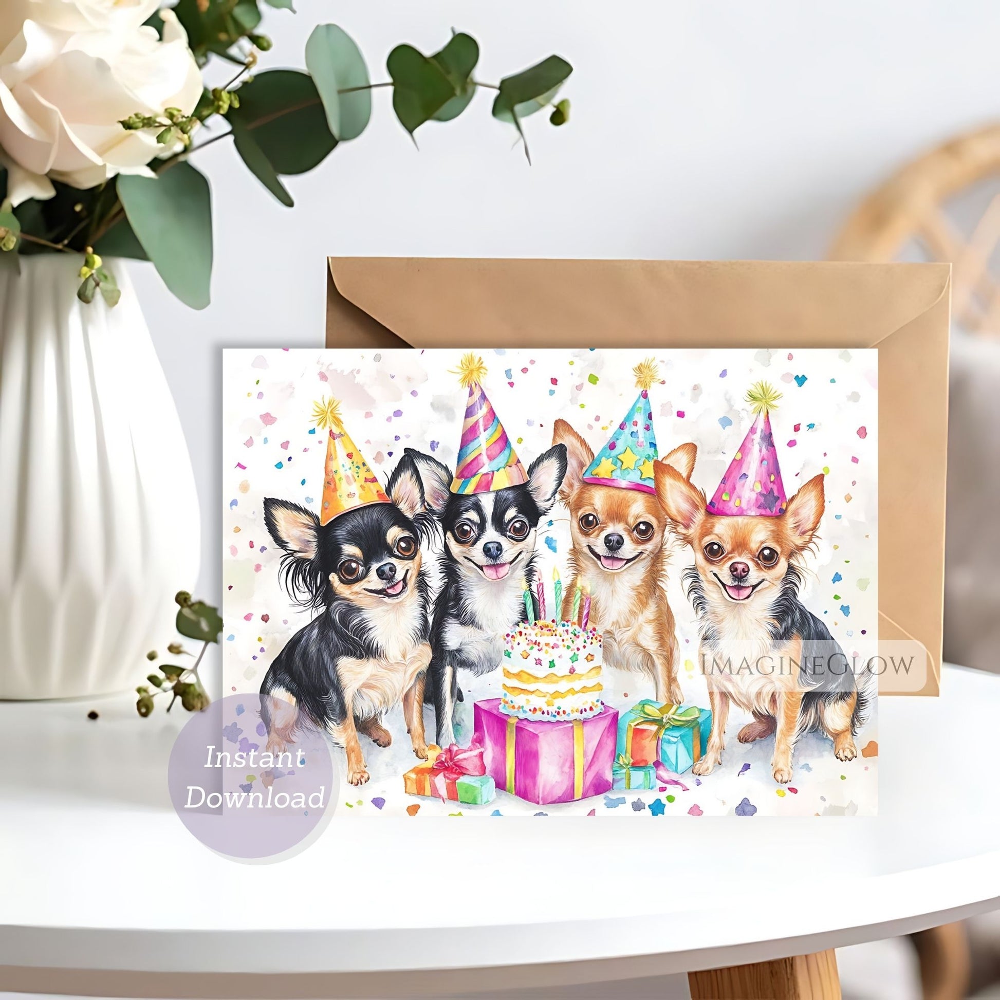 dog lover chihuahua birthday card
printable dog birthday card chihuahua