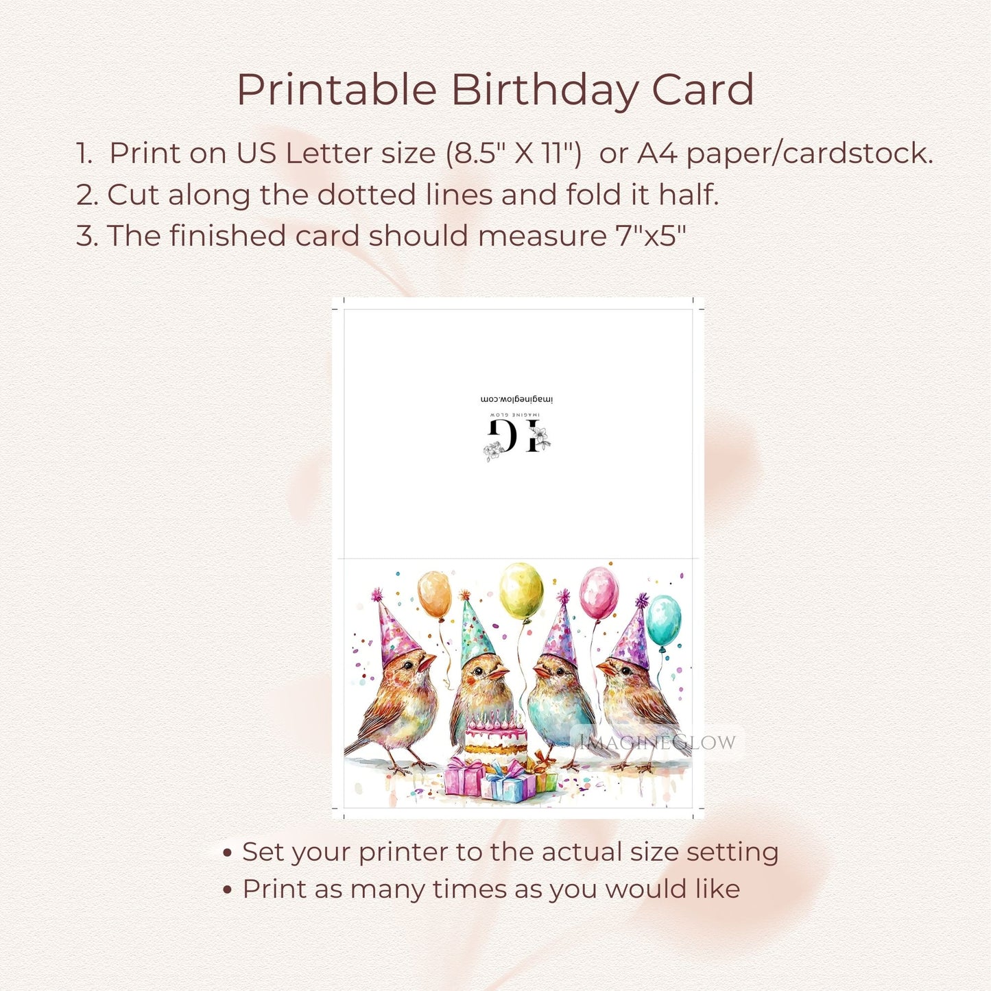 Birthday Card with Finch Illustration
Garden Bird Birthday Card
Colorful Finch Greeting Card