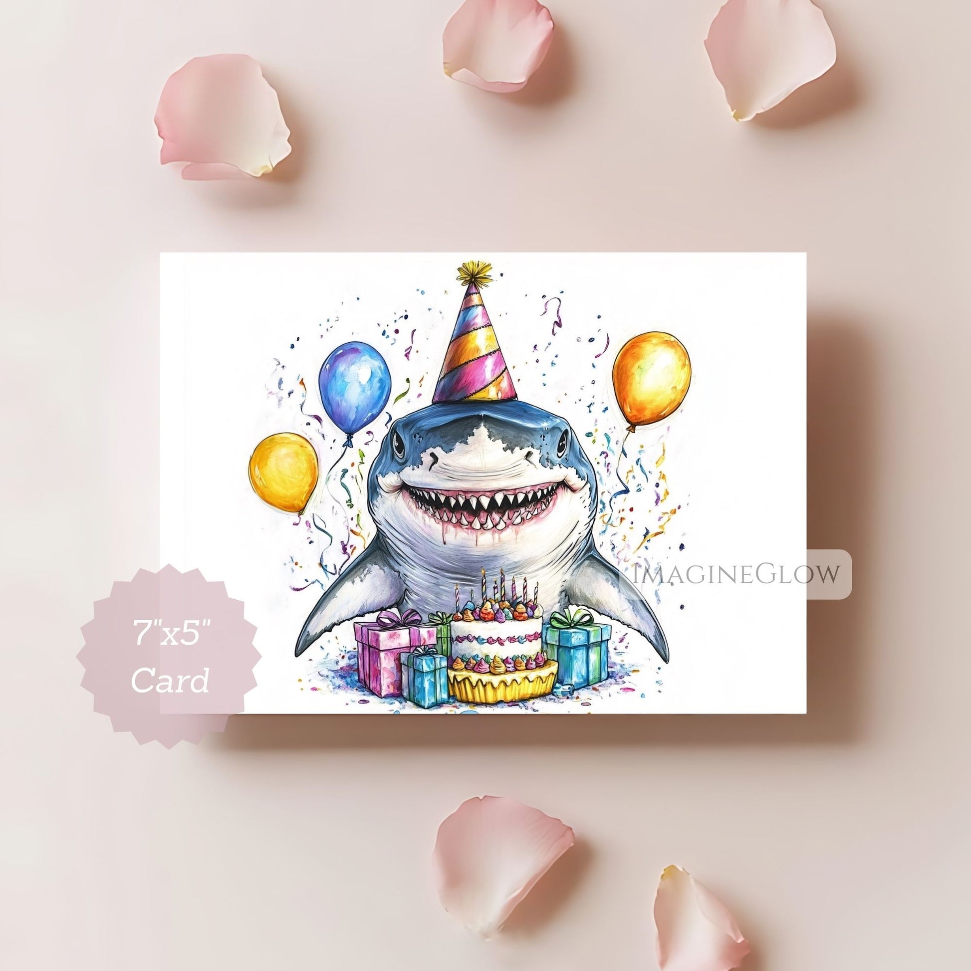Shark card for kids
Shark themed birthday card
Jawsome printable card
Sea creature birthday card