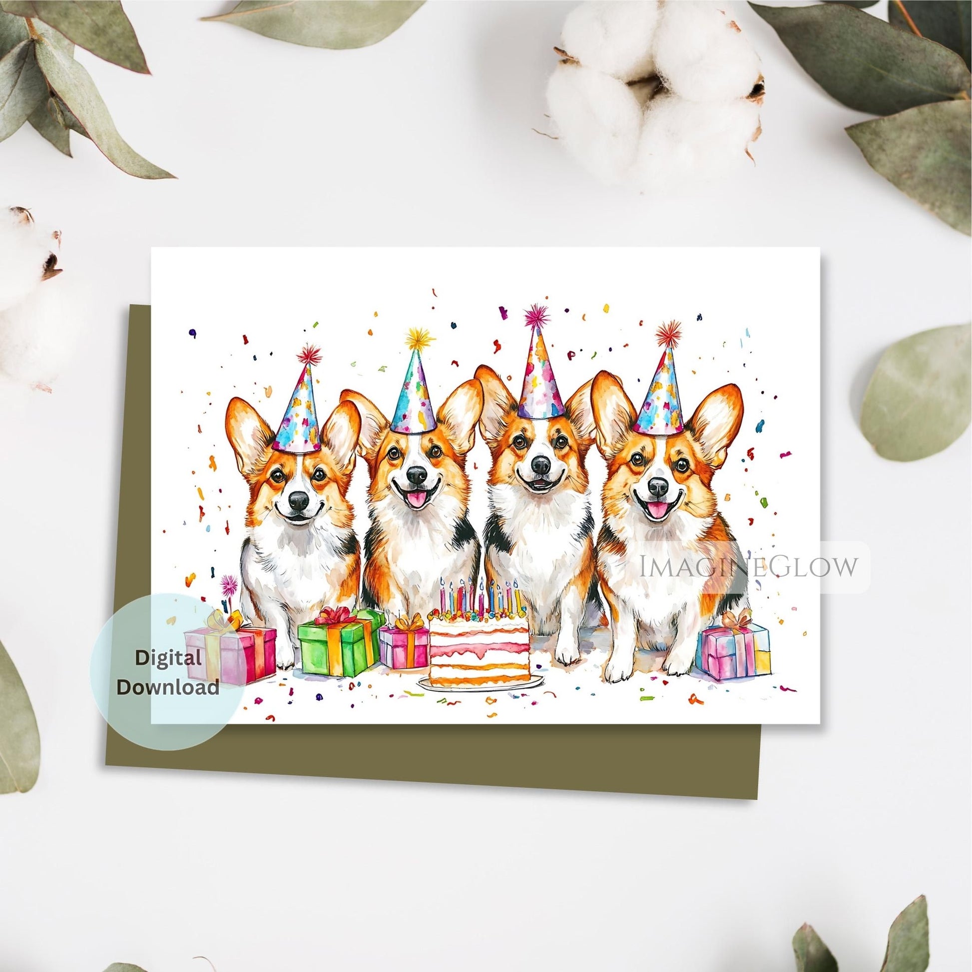 cute corgi digital birthday greeting card
printable dog lover birthday card corgi
corgi puppy birthday card digital download
