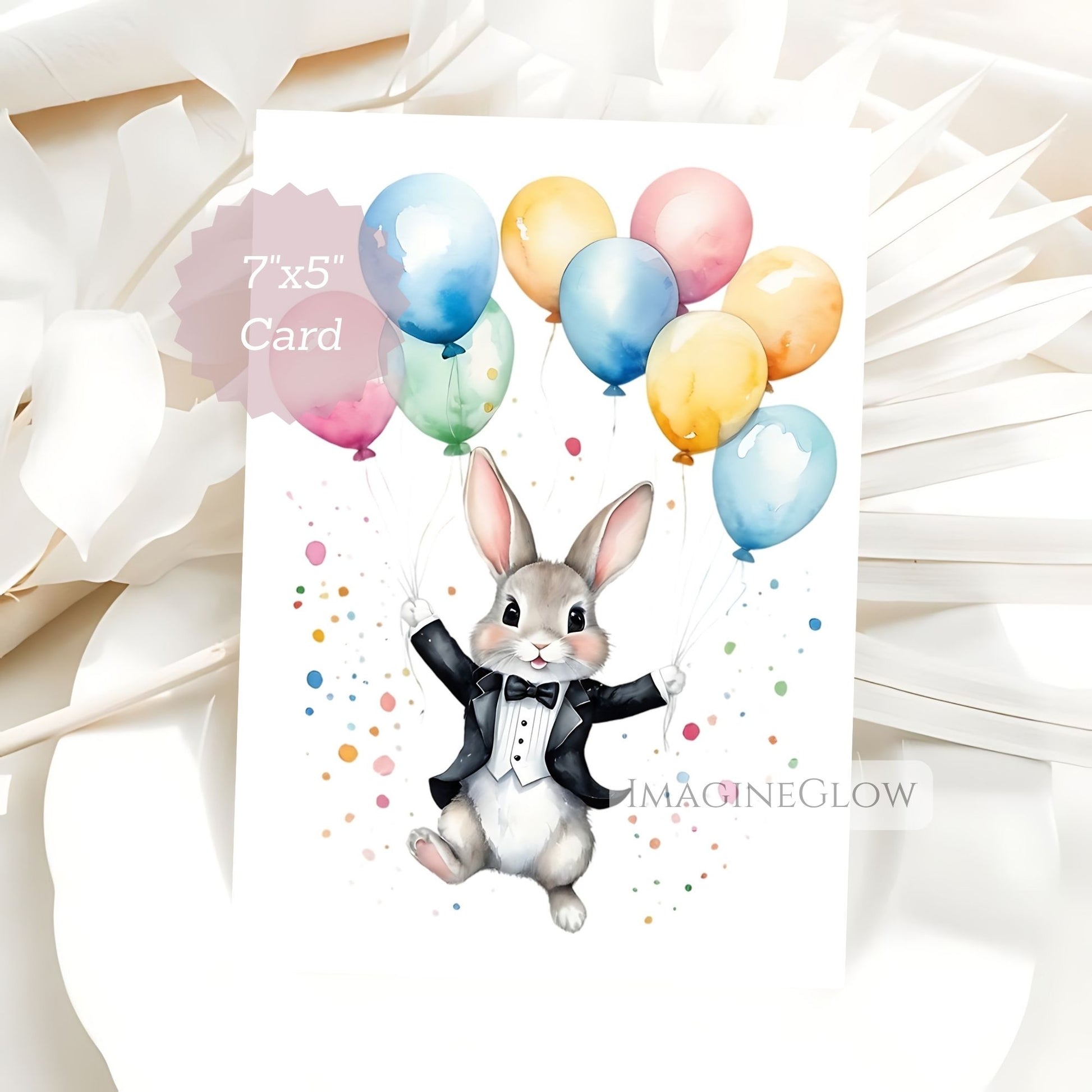 Bunny birthday card
Fun rabbit greeting card