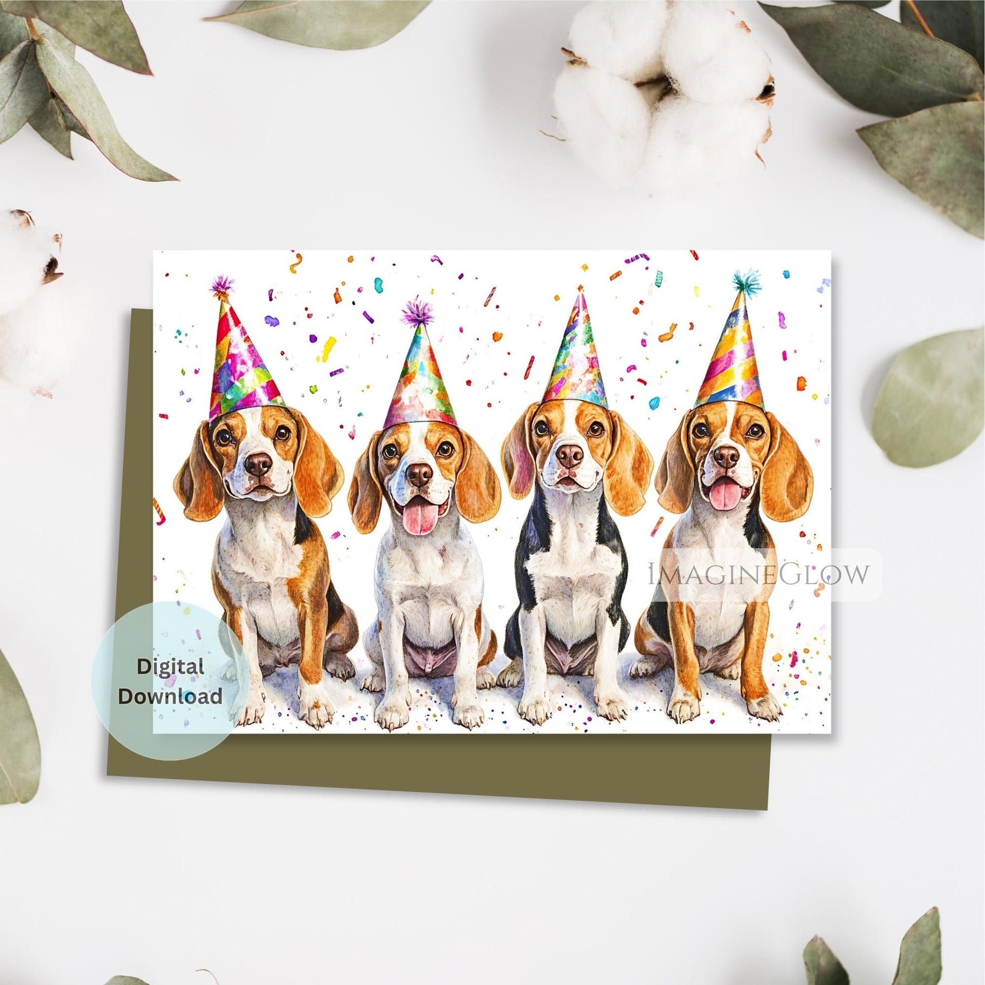 printable beagle birthday greeting card
happy birthday beagle dog card