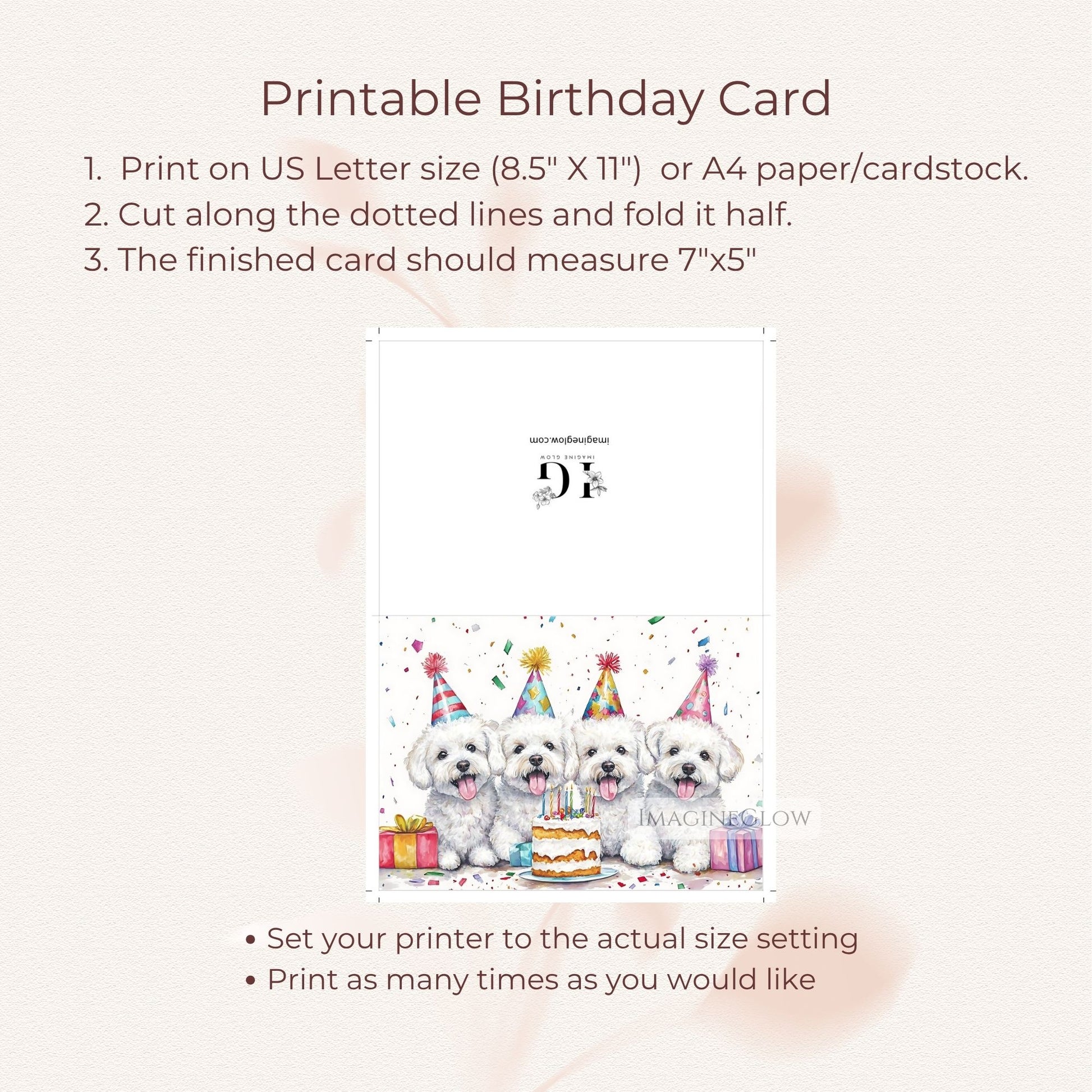 adorable bichon frise birthday design
bichon frise birthday card digital download
fun bichon frise greeting card