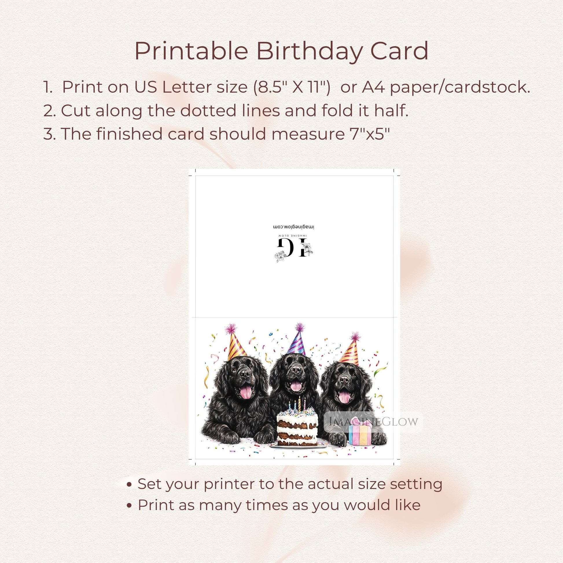 digital dog birthday card
birthday card for newfoundland owner