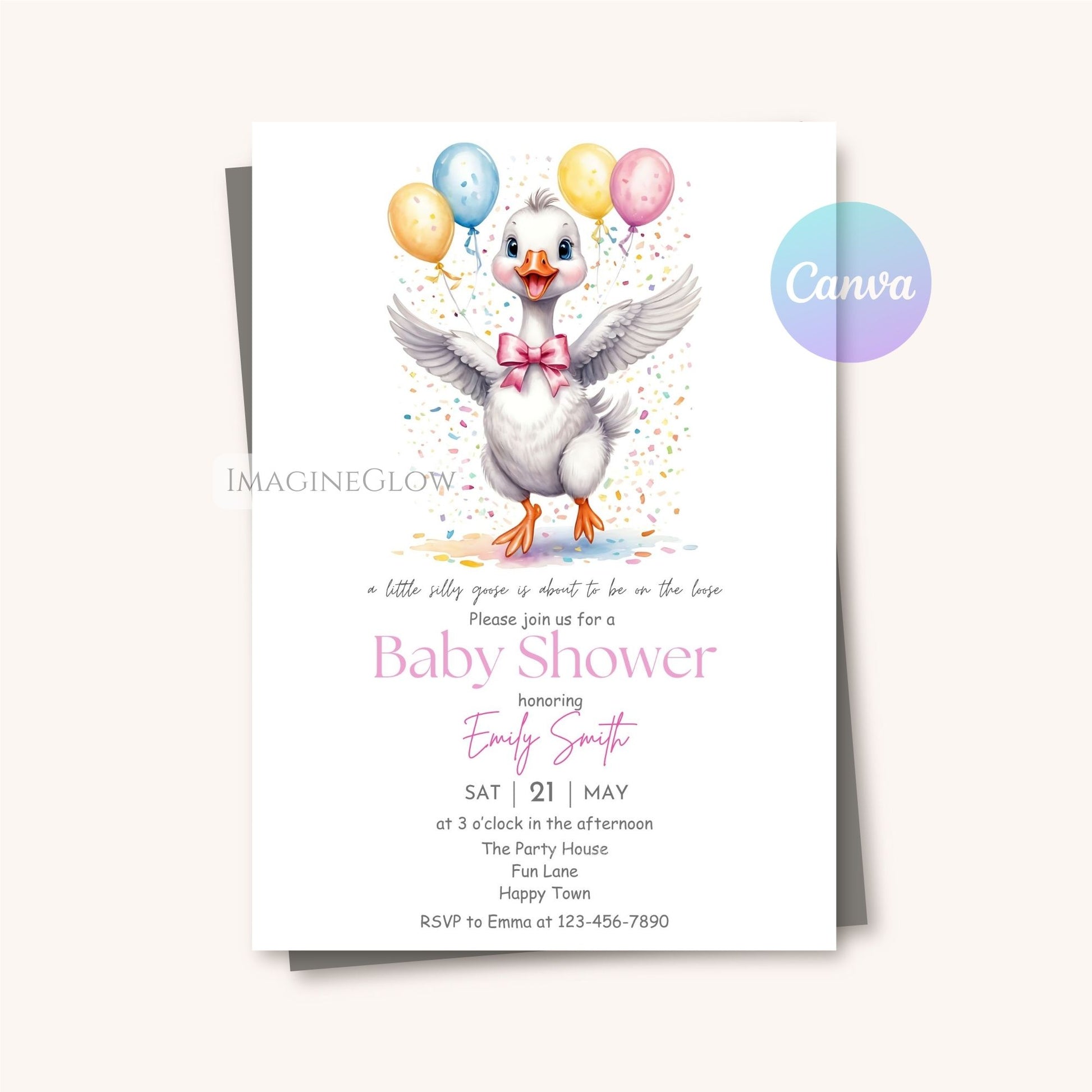 vintage farmhouse baby shower template