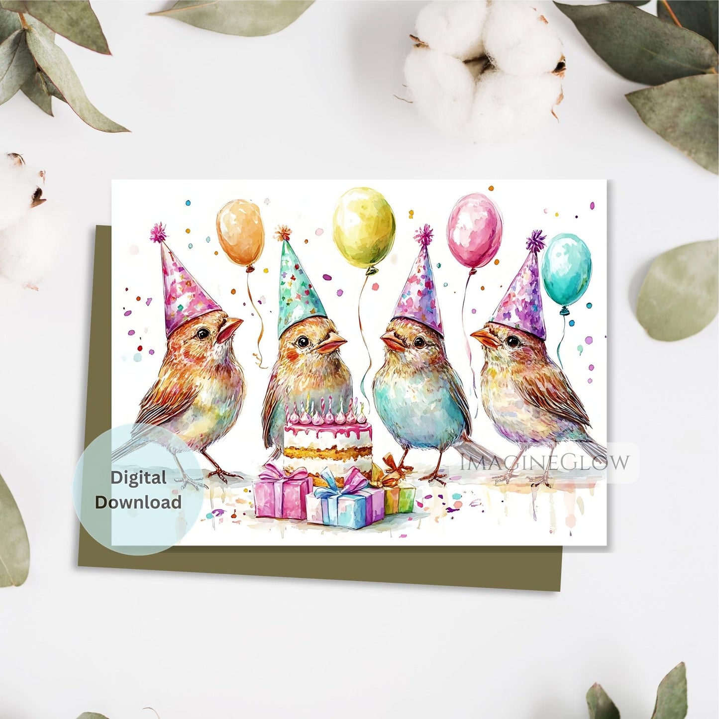 Songbird Birthday Card
Nature Inspired Birthday Card
Adorable Finch Birthday Card
Wildlife Lover Greeting Card