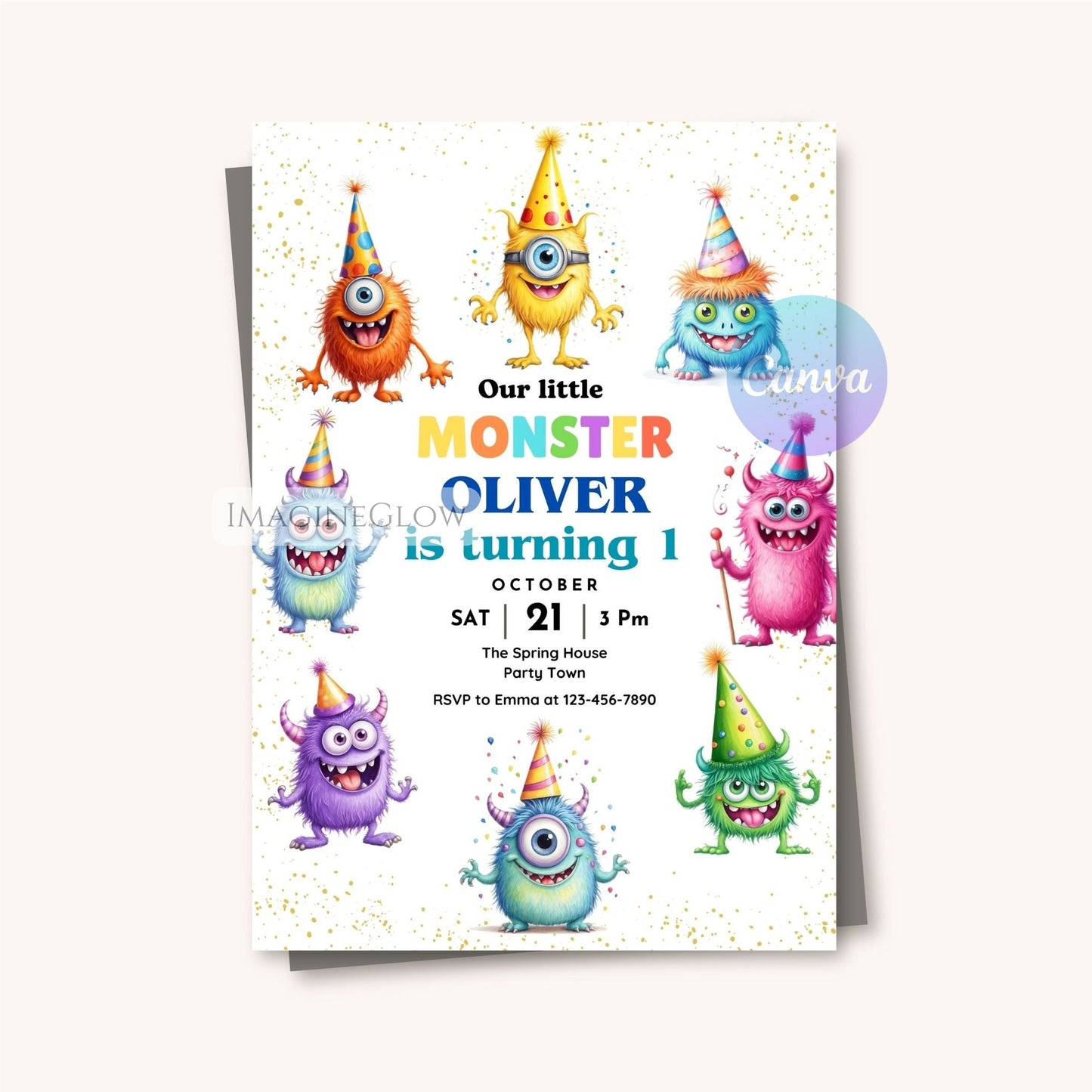 kids monster bash printable birthday invite
spooky cute little monster party invitation