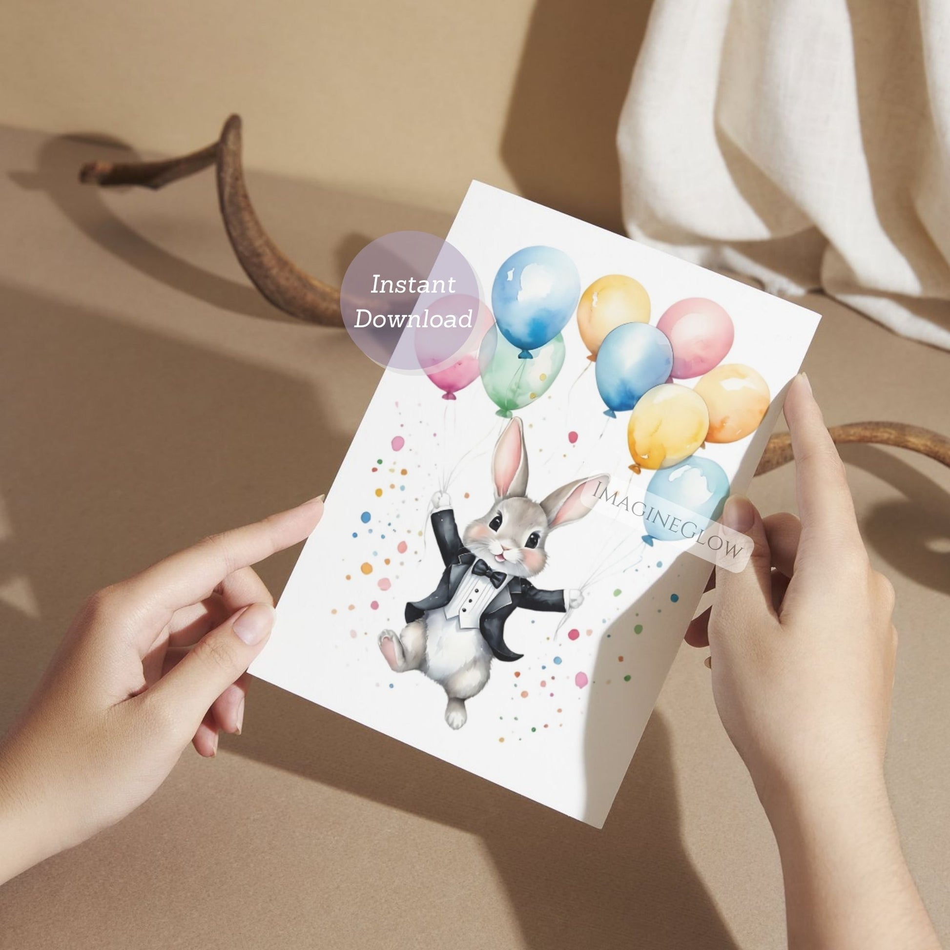 Animal lover birthday card
Happy birthday bunny card