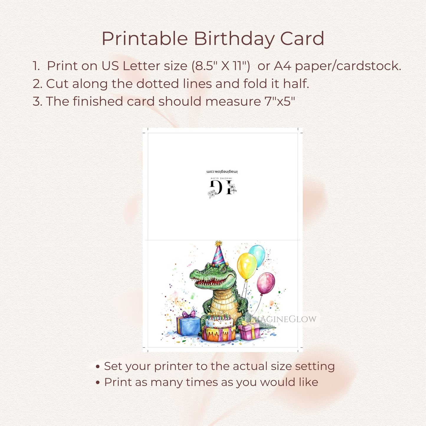 crocodile birthday card for kids
crocodile birthday card for adults