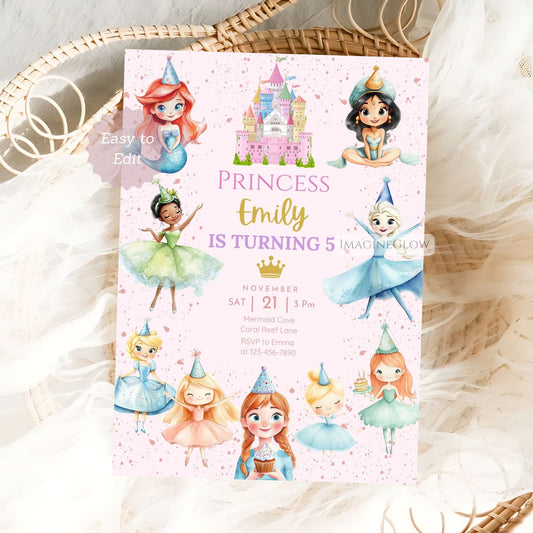 Royal fairy tale birthday invite