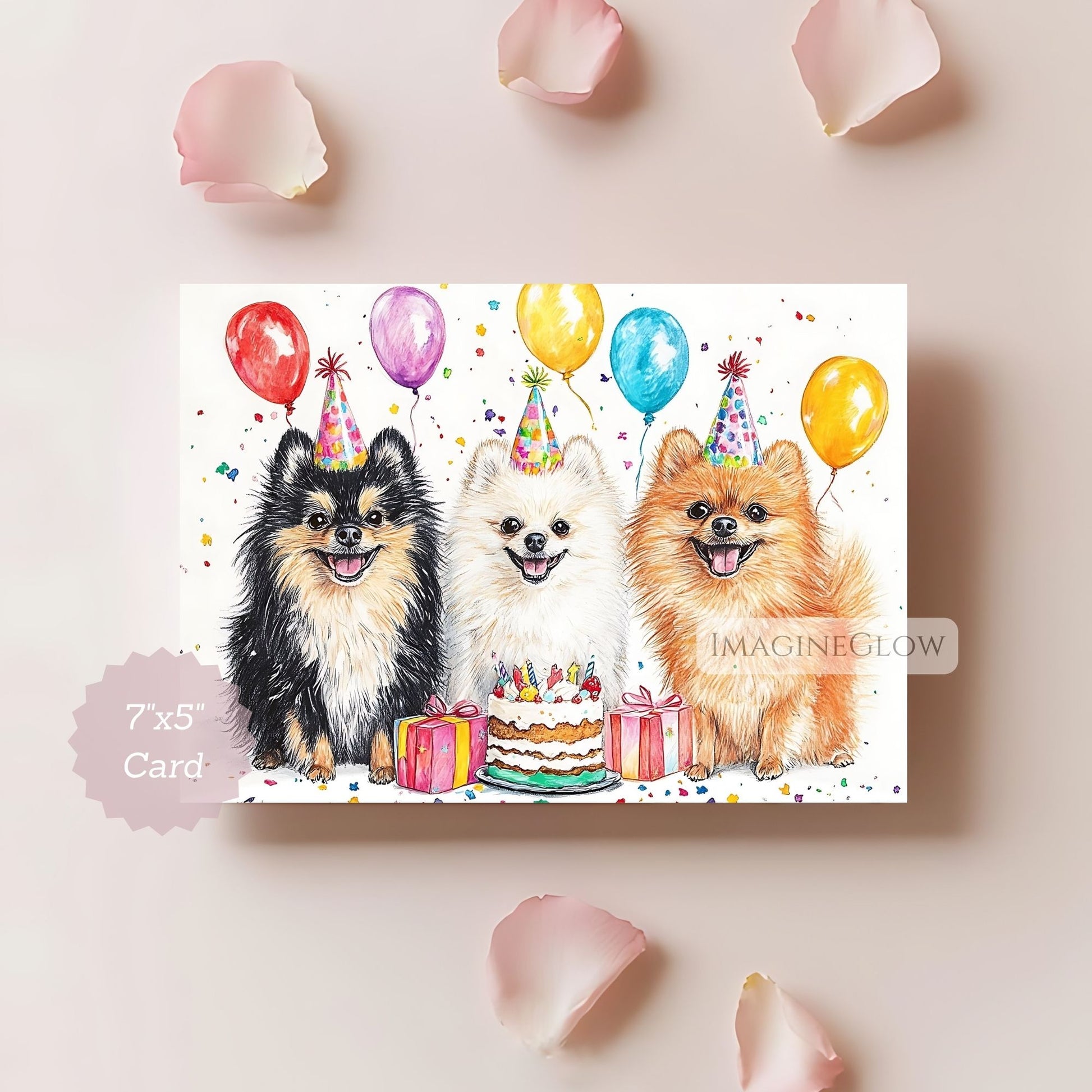 adorable pomeranian dog card
dog lover pomeranian card