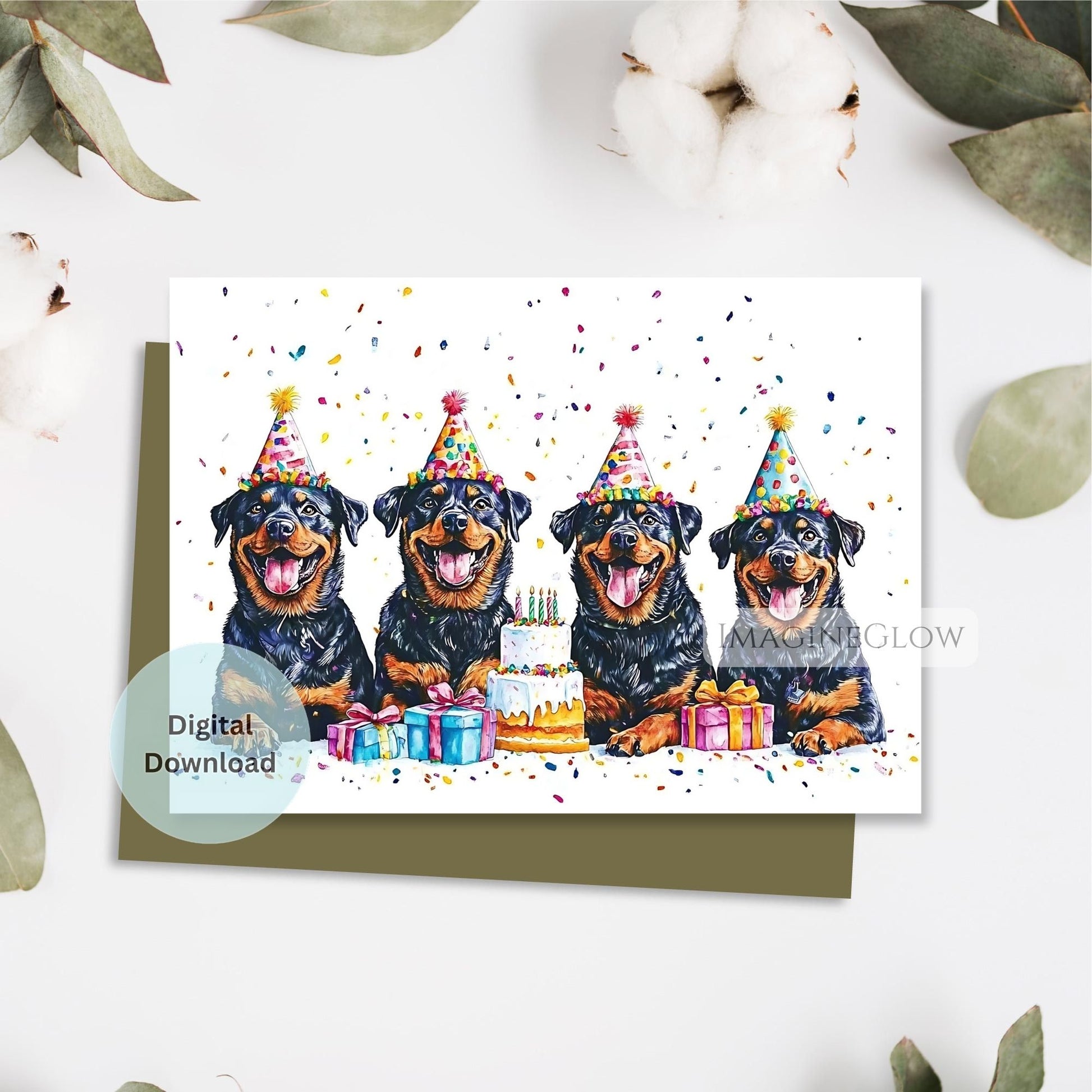 printable rottweiler dog greeting card
digital dog birthday card rottweiler
funny rottweiler dog birthday card