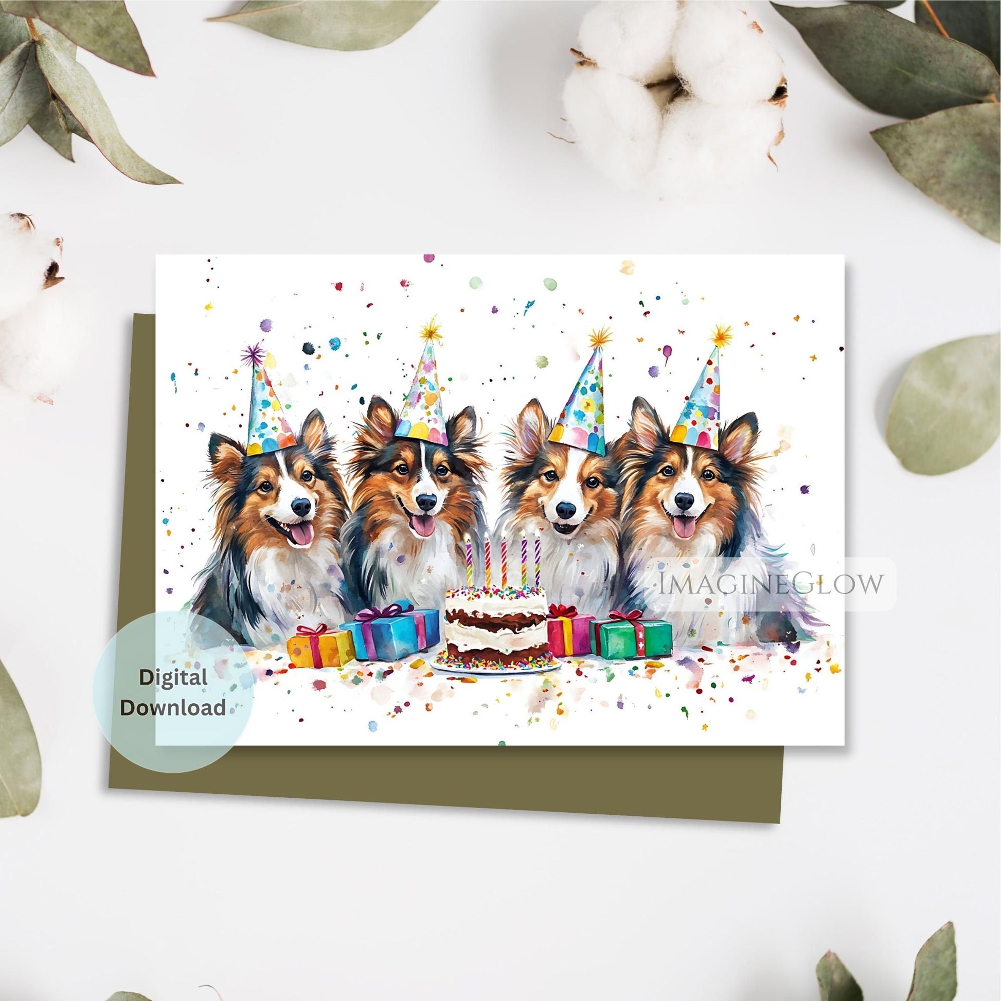 happy birthday card sheltie dog
printable shetland sheepdog birthday card