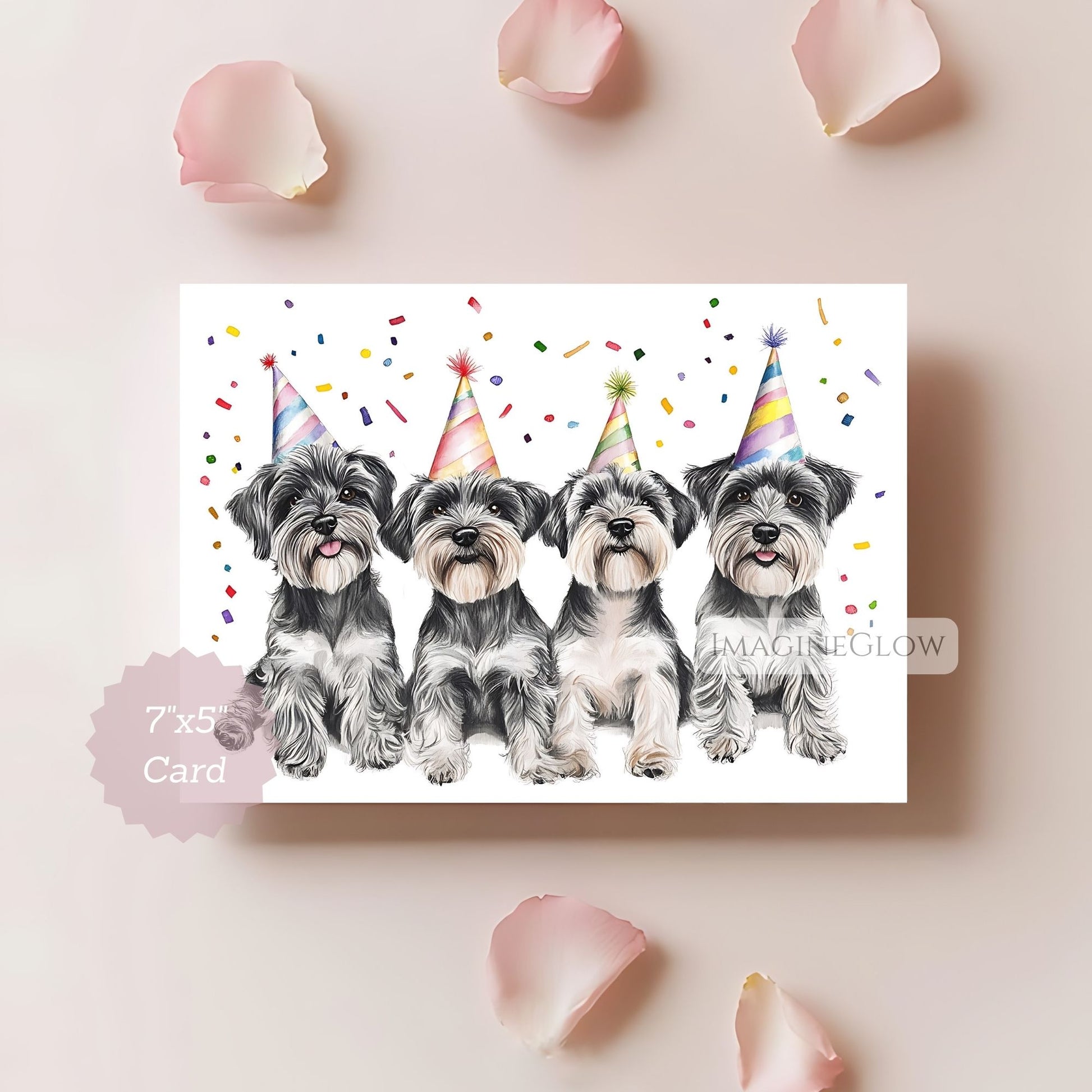 dog lover schnauzer birthday card
happy birthday schnauzer card