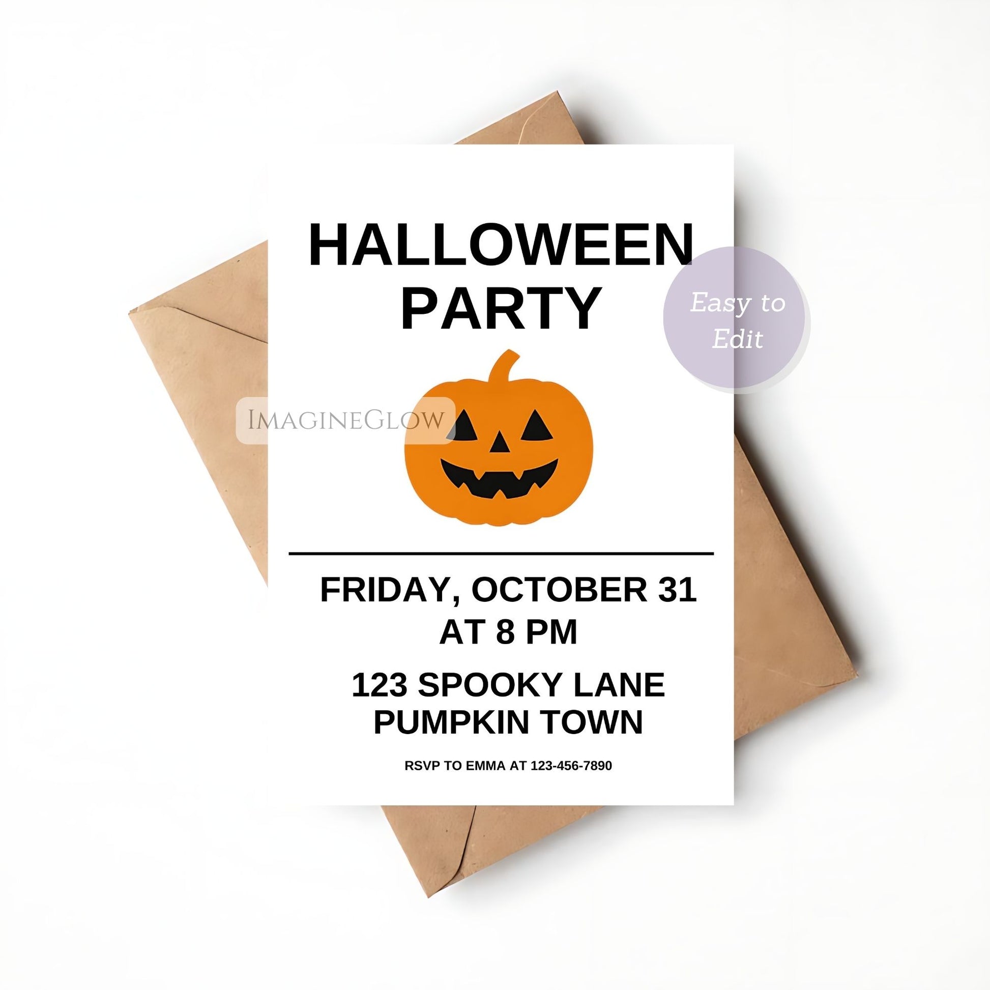 contemporary halloween party template
neutral halloween party invitation design