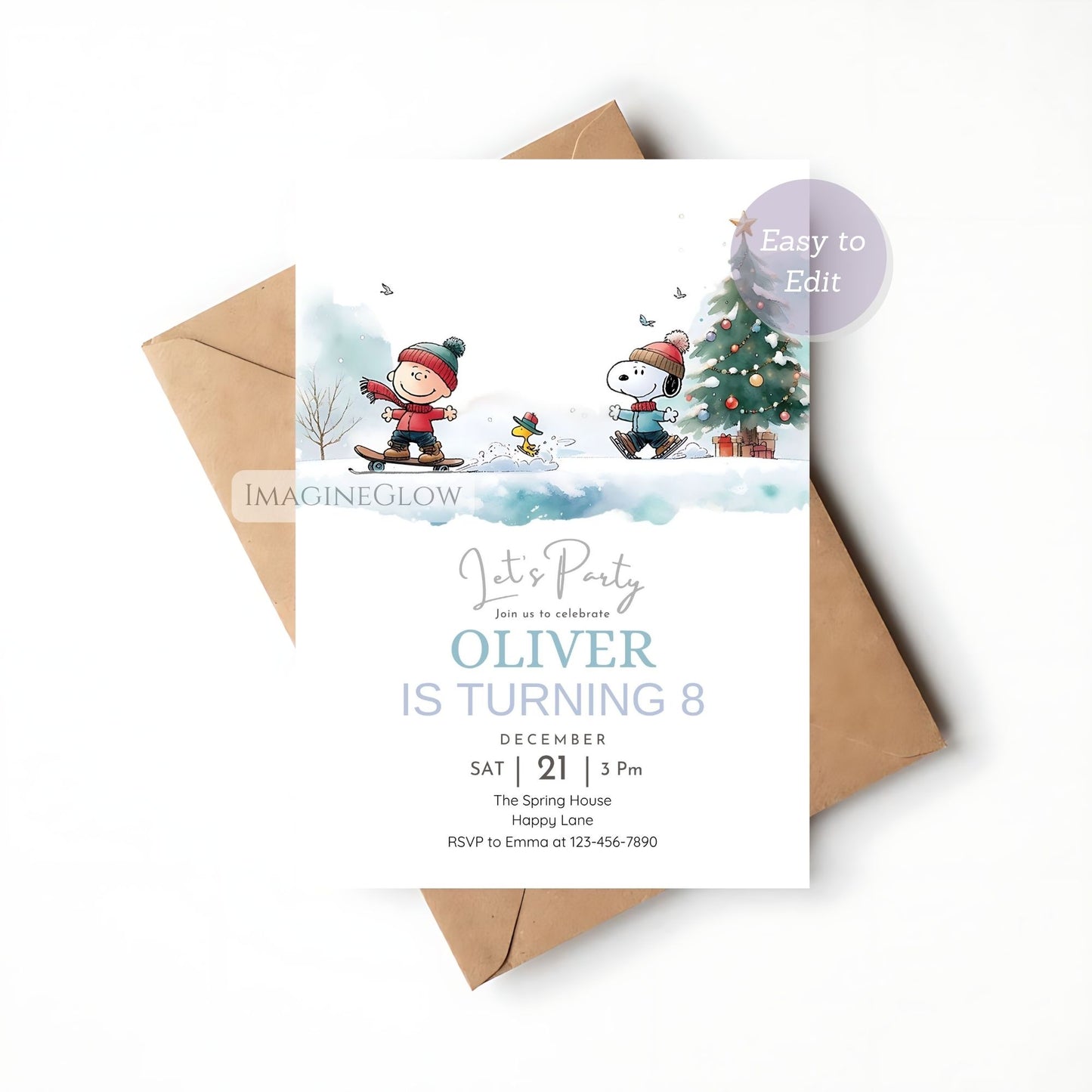snoopy birthday digital download
printable snoopy christmas invitation