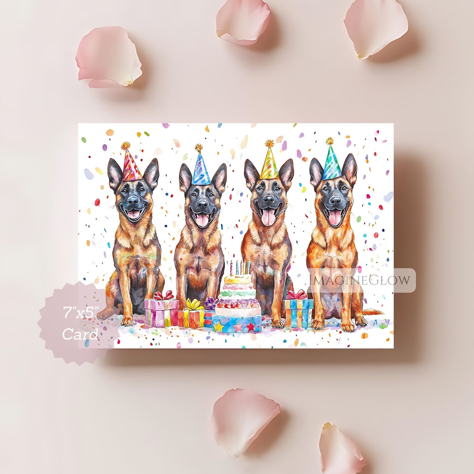 dog lover belgian malinois card
happy birthday belgian malinois card