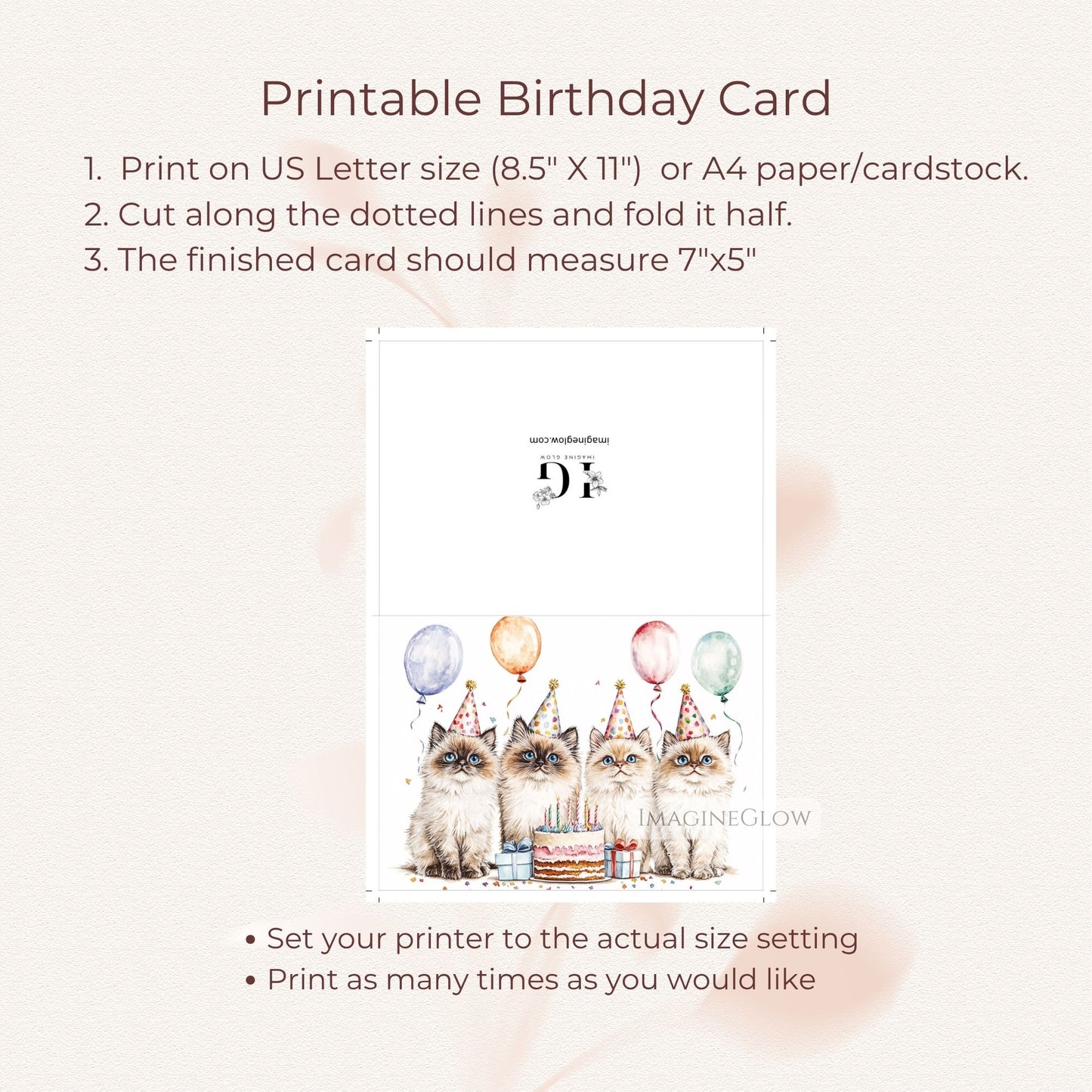 Digital greeting card with Ragdoll cat
Cat lover birthday card featuring Ragdoll
Ragdoll cat with sweet expression card